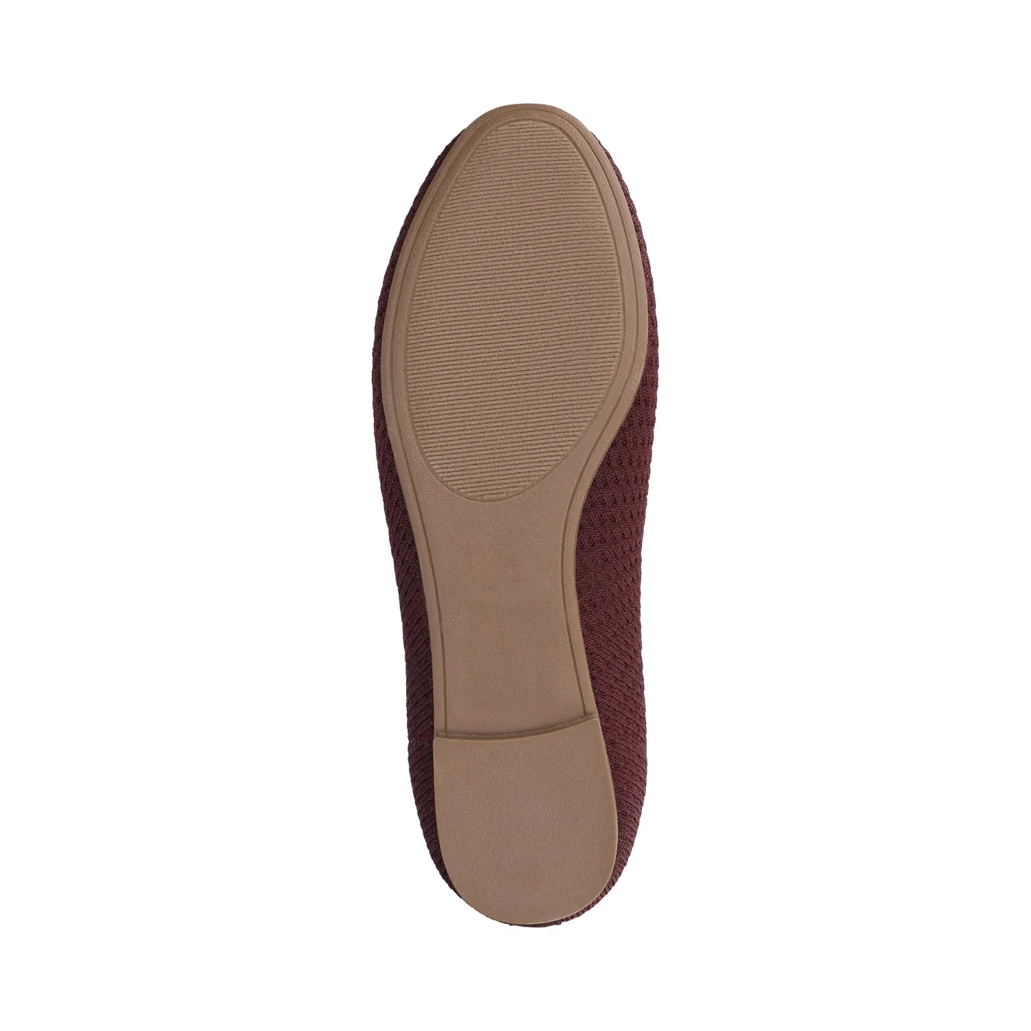 MARYANN KNIT FABRIC BALLET FLATS - Plum Knit - Image 5