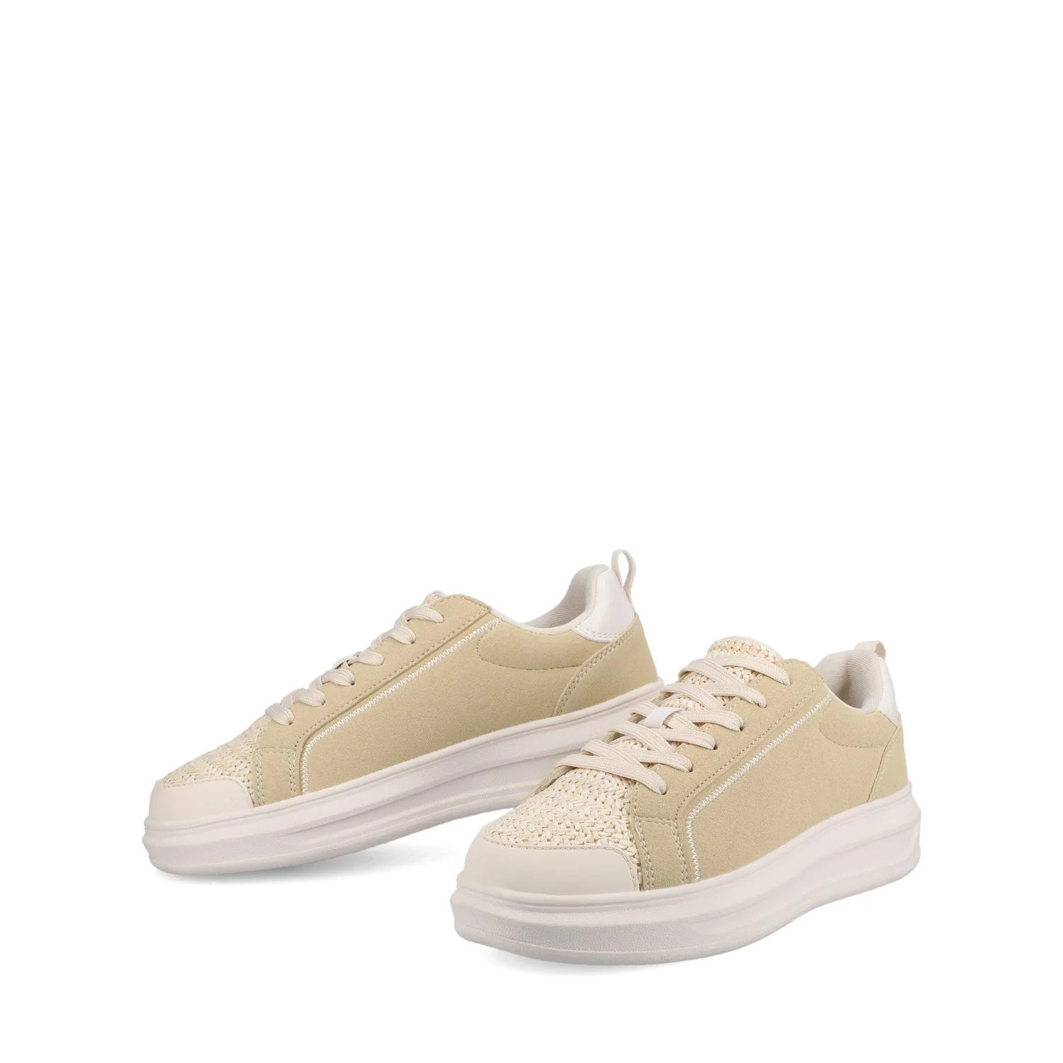 MEEYA CASUAL LACE UP SNEAKERS - Natural - Image 2