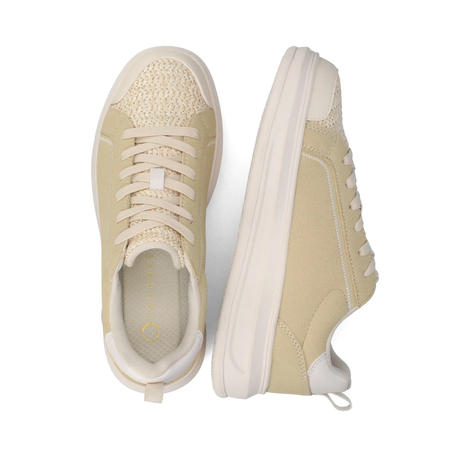 MEEYA CASUAL LACE UP SNEAKERS - Natural - Image 3