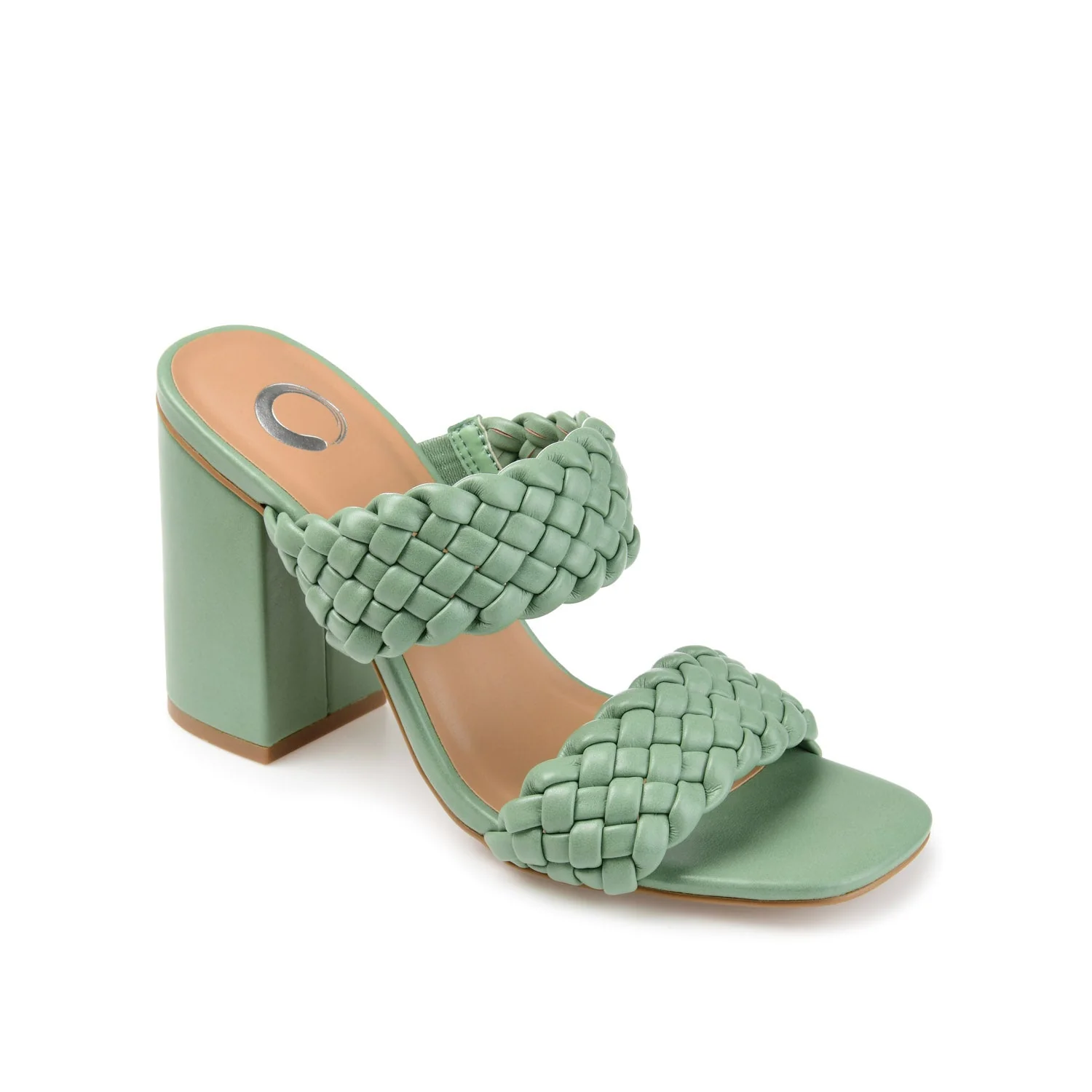 MELISSA MULE BLOCK HEELS IN VEGAN LEATHER - Green - Image 2