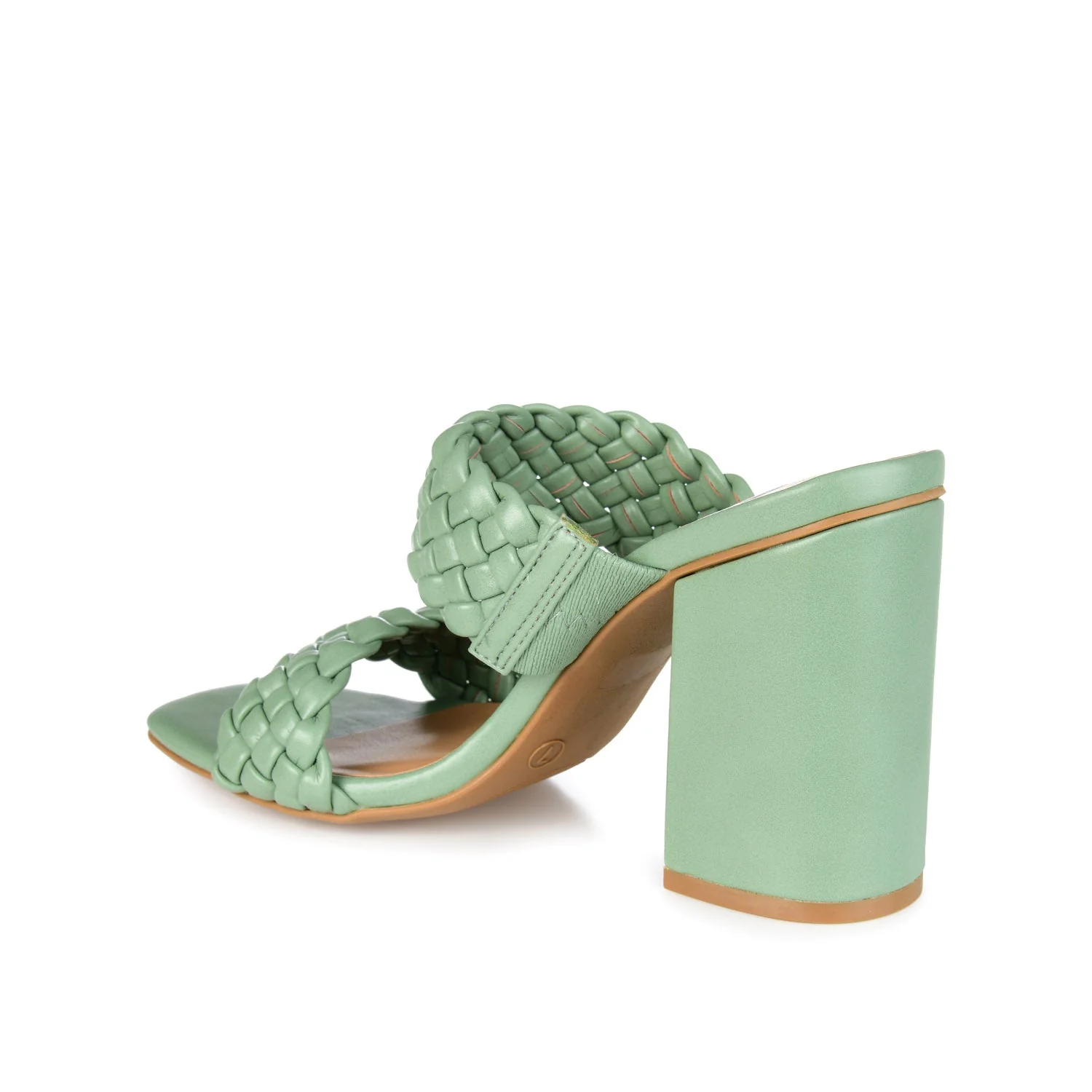 MELISSA MULE BLOCK HEELS IN VEGAN LEATHER - Green - Image 4