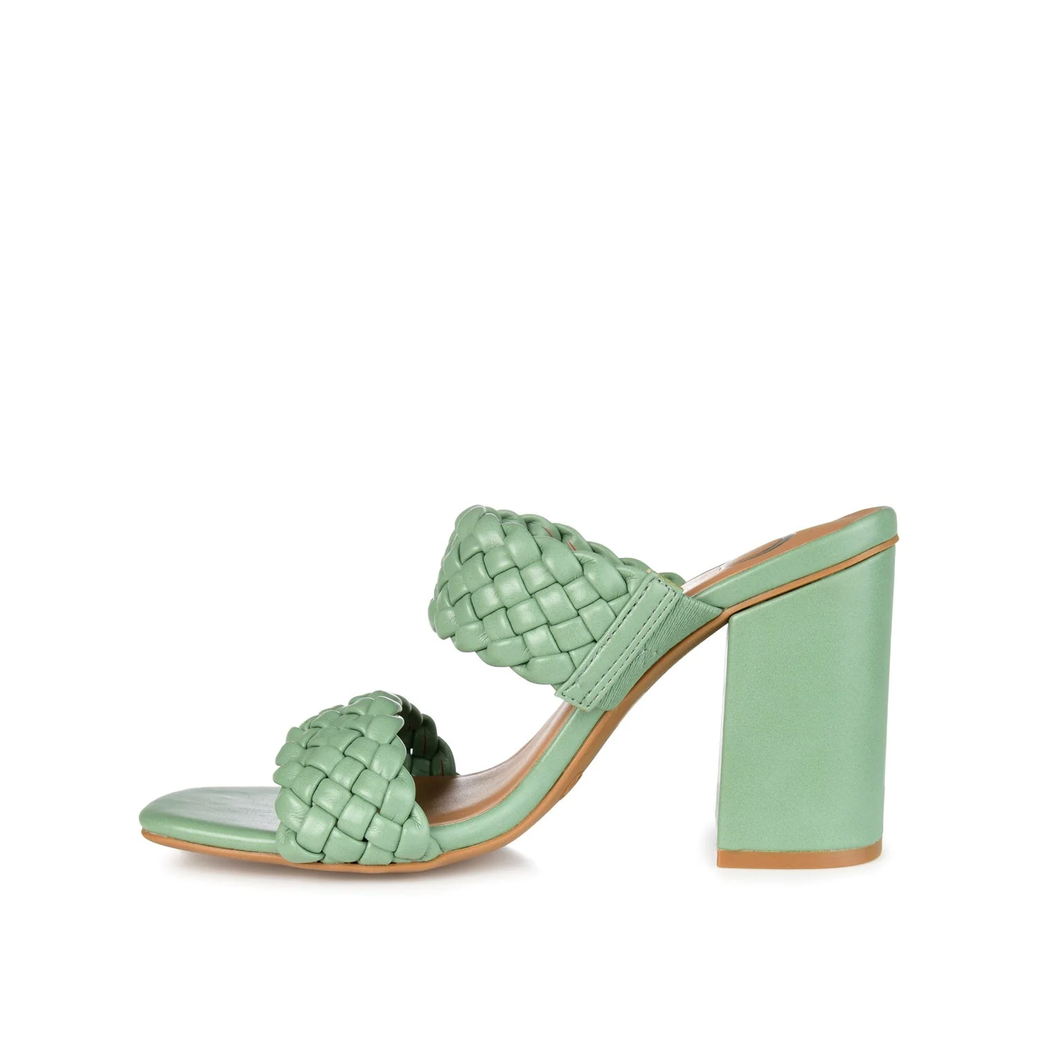MELISSA MULE BLOCK HEELS IN WIDE - Green - Image 3
