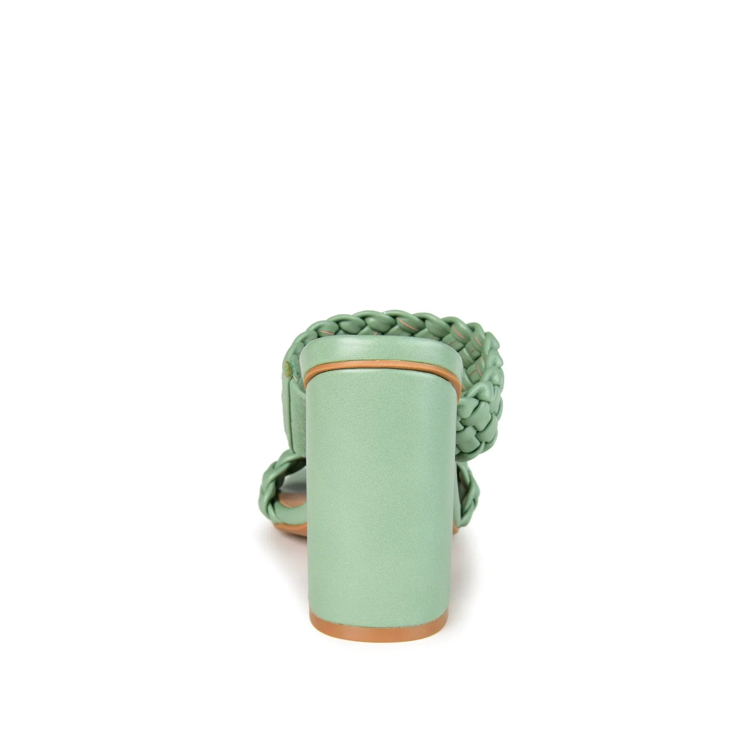 MELISSA MULE BLOCK HEELS IN WIDE - Green - Image 7