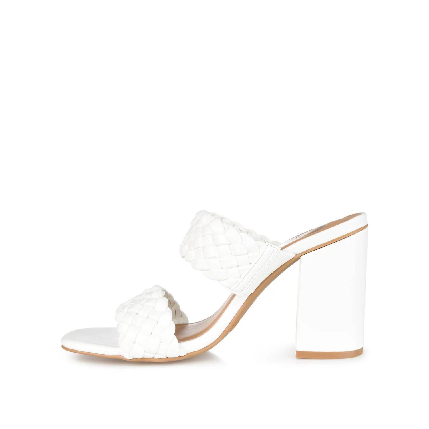 MELISSA MULE BLOCK HEELS IN WIDE - White - Image 3