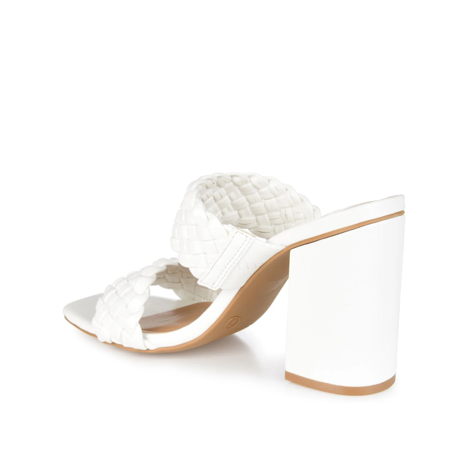 MELISSA MULE BLOCK HEELS IN WIDE - White - Image 4
