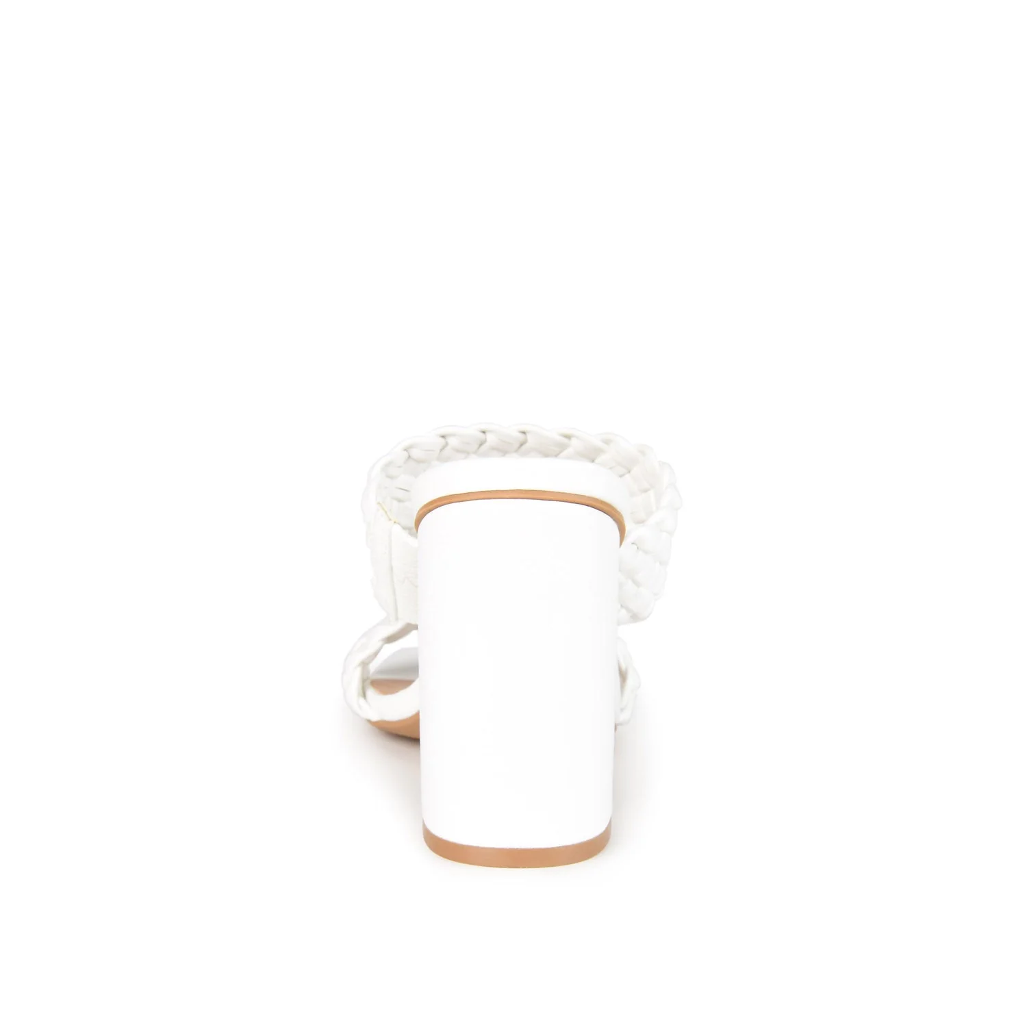 MELISSA MULE BLOCK HEELS IN WIDE - White - Image 7