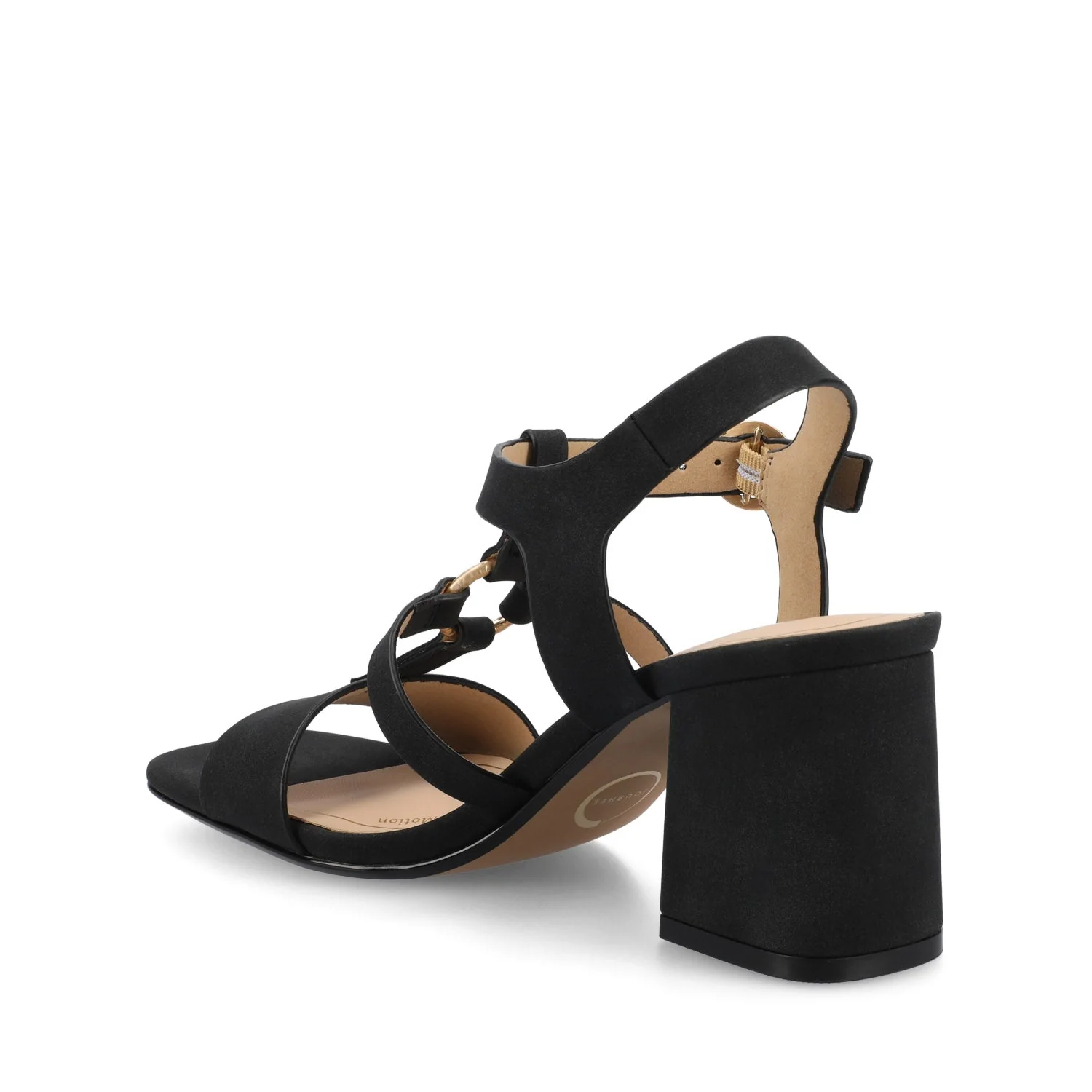 MERISOL ANKLE STRAP HEELS - Black - Image 3