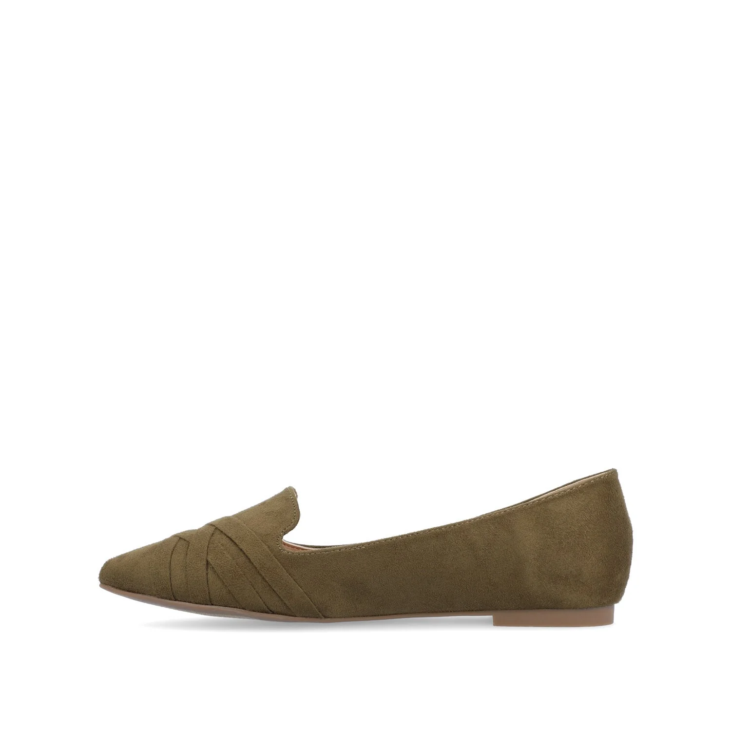 MINDEE LOAFER FLATS IN WIDE - Olive - Image 3