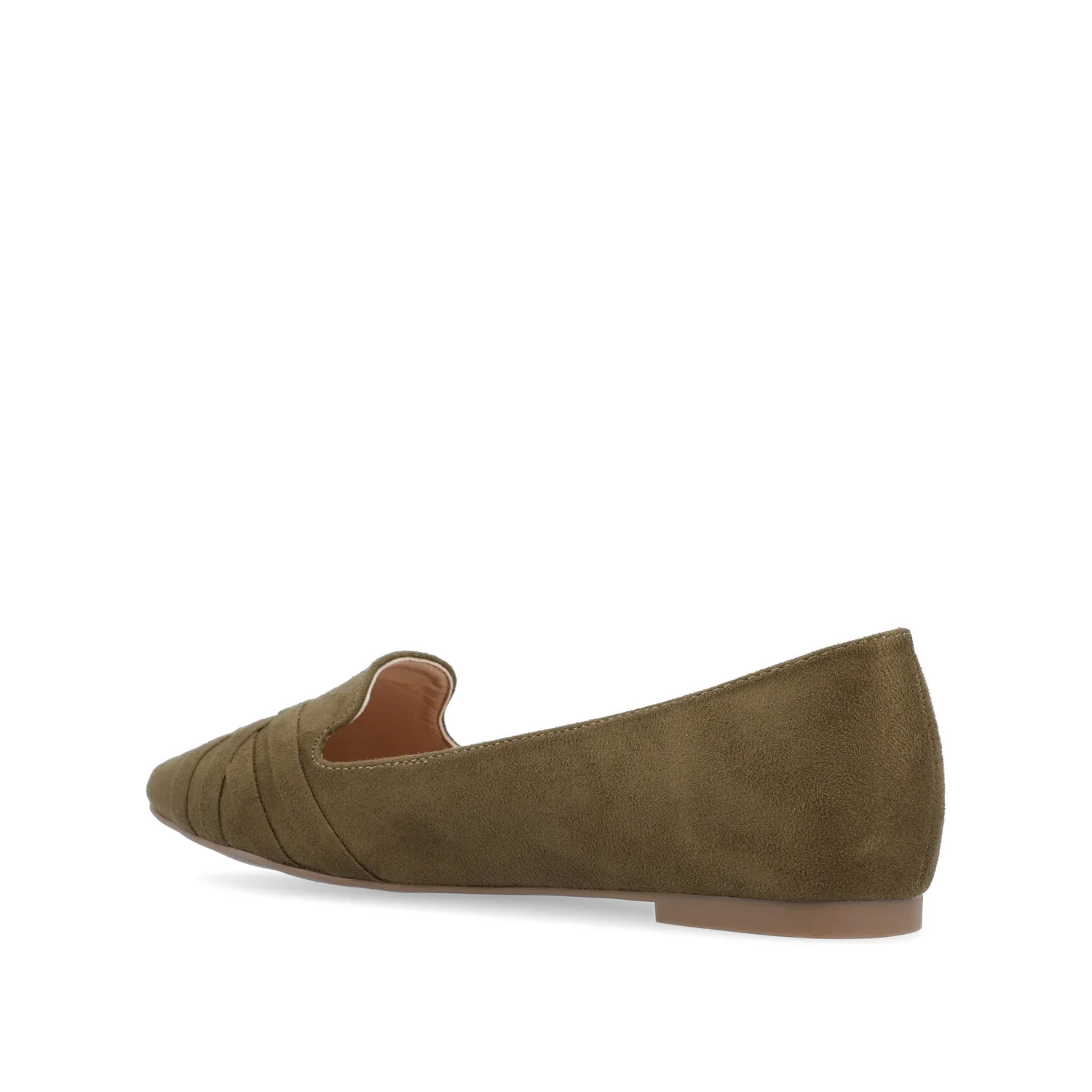 MINDEE LOAFER FLATS IN WIDE - Olive - Image 4
