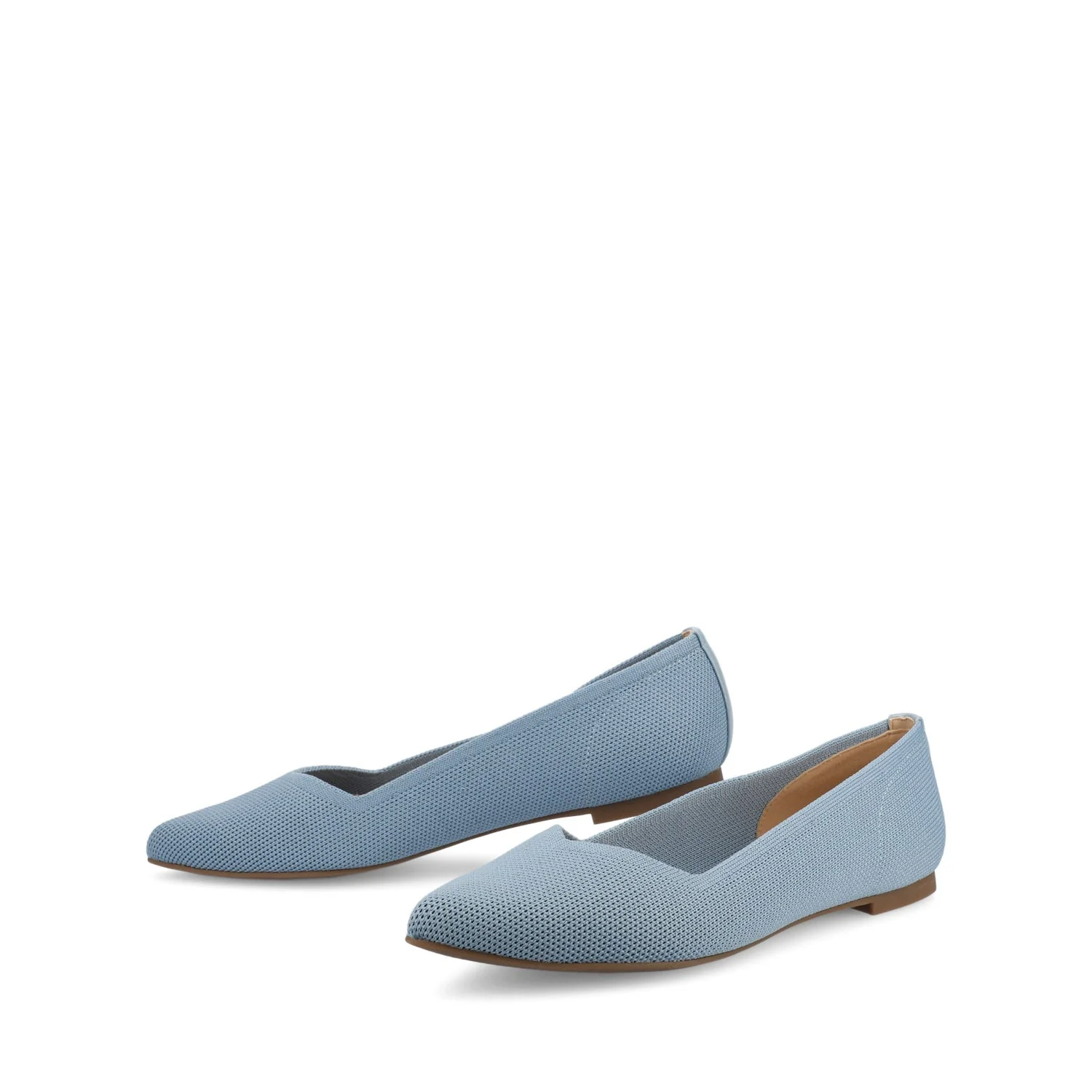 MINNAH BALLET FLATS IN KNIT FABRIC - Blue Knit - Image 2