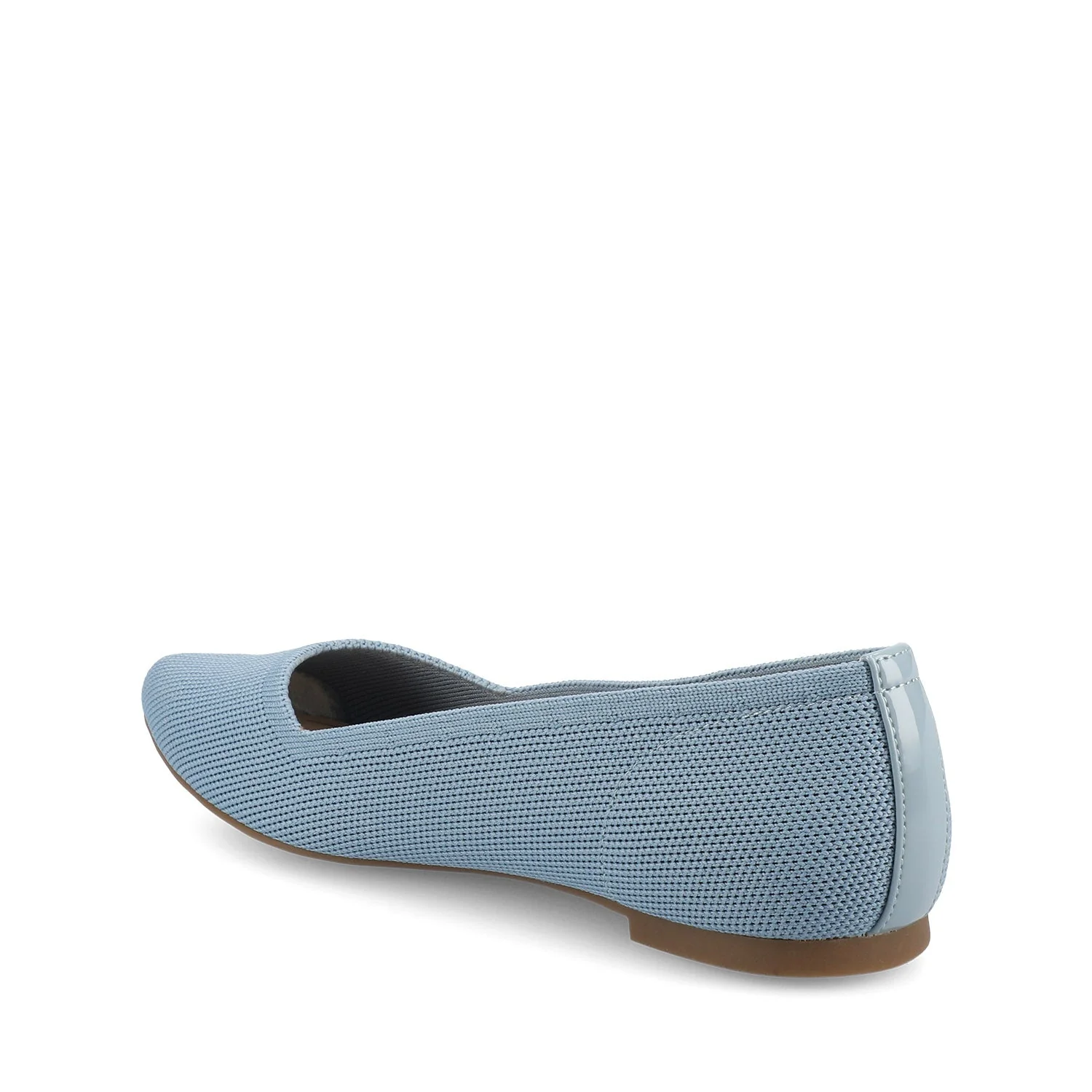 MINNAH BALLET FLATS IN KNIT FABRIC - Blue Knit - Image 4