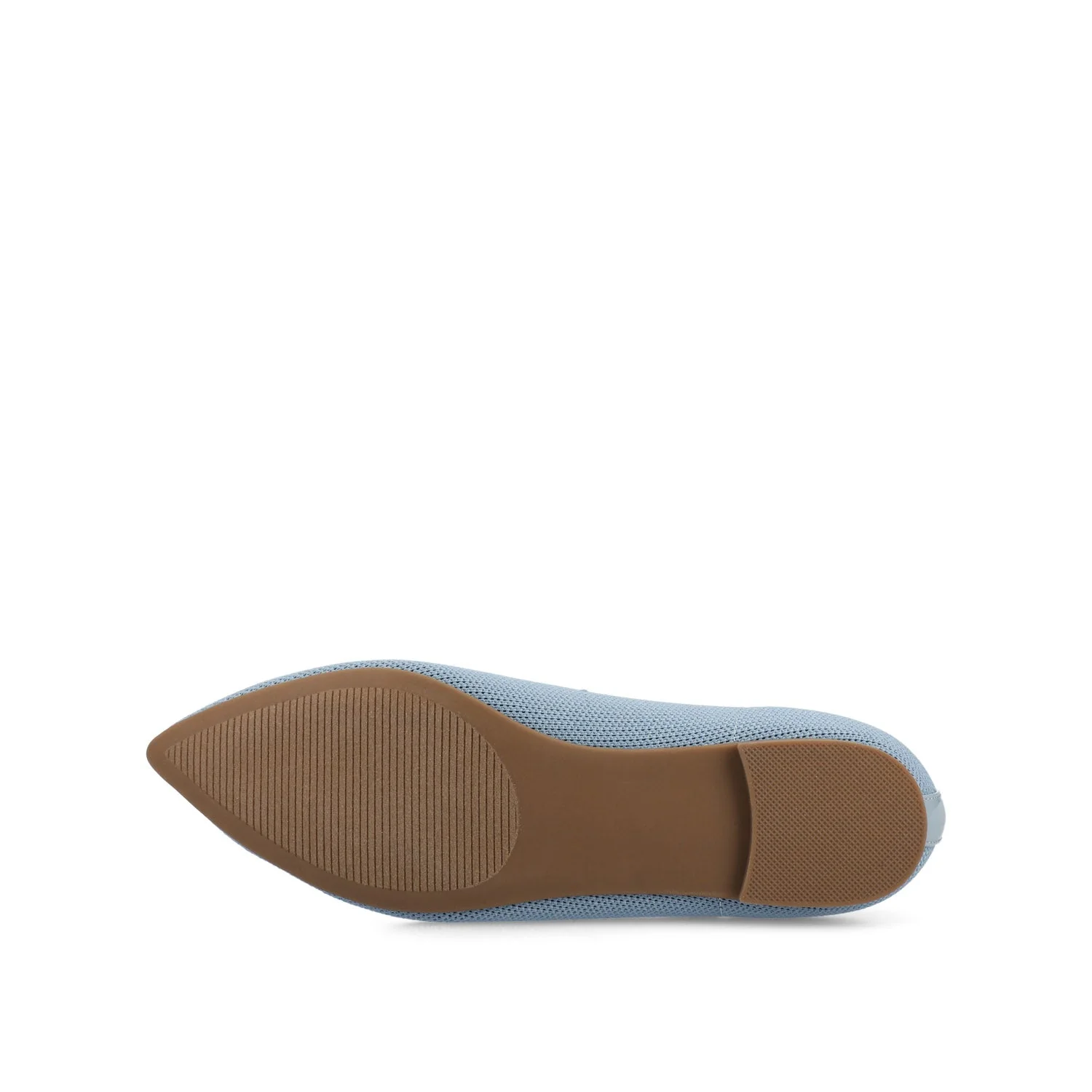 MINNAH BALLET FLATS IN KNIT FABRIC - Blue Knit - Image 5