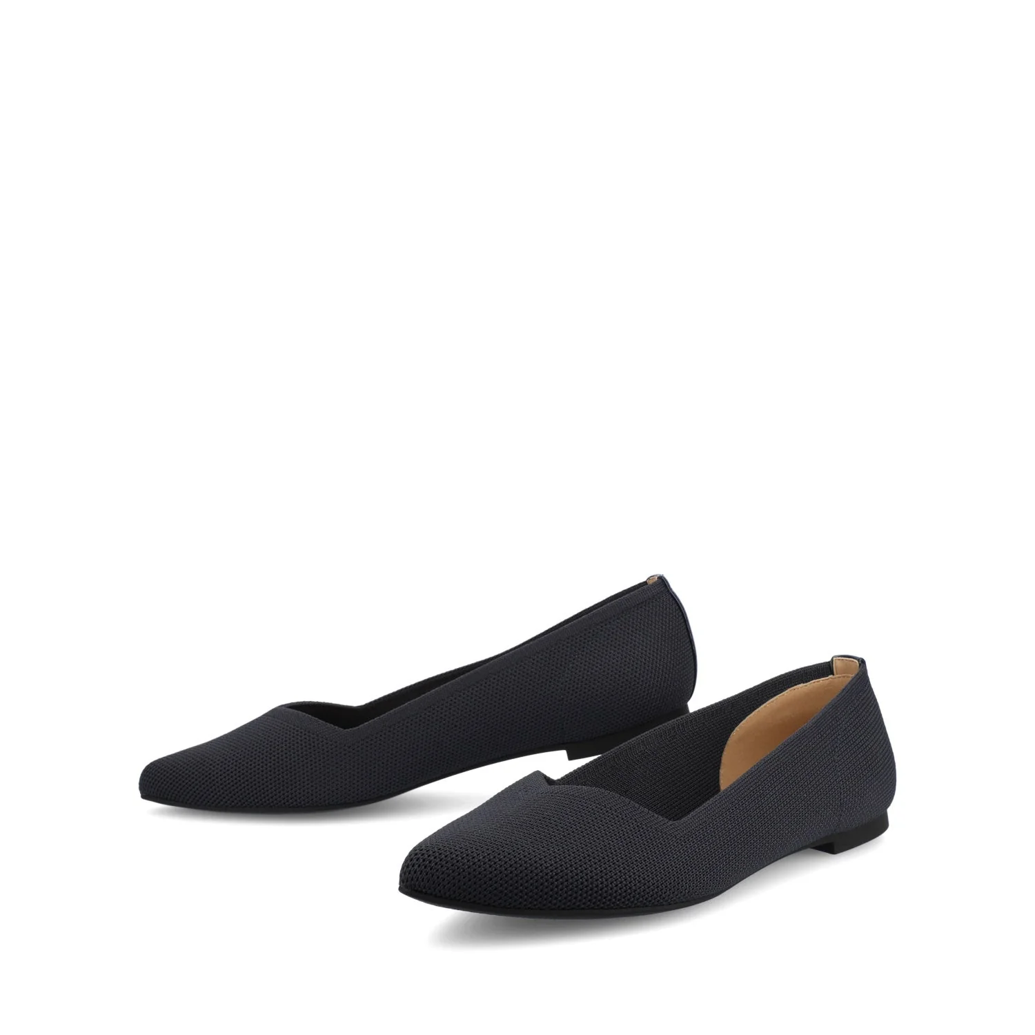 MINNAH BALLET FLATS IN KNIT FABRIC - Navy Knit - Image 2