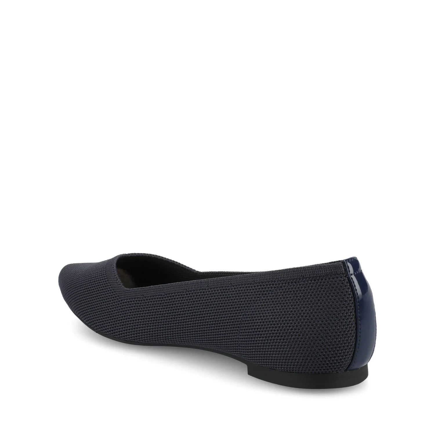 MINNAH BALLET FLATS IN KNIT FABRIC - Navy Knit - Image 4