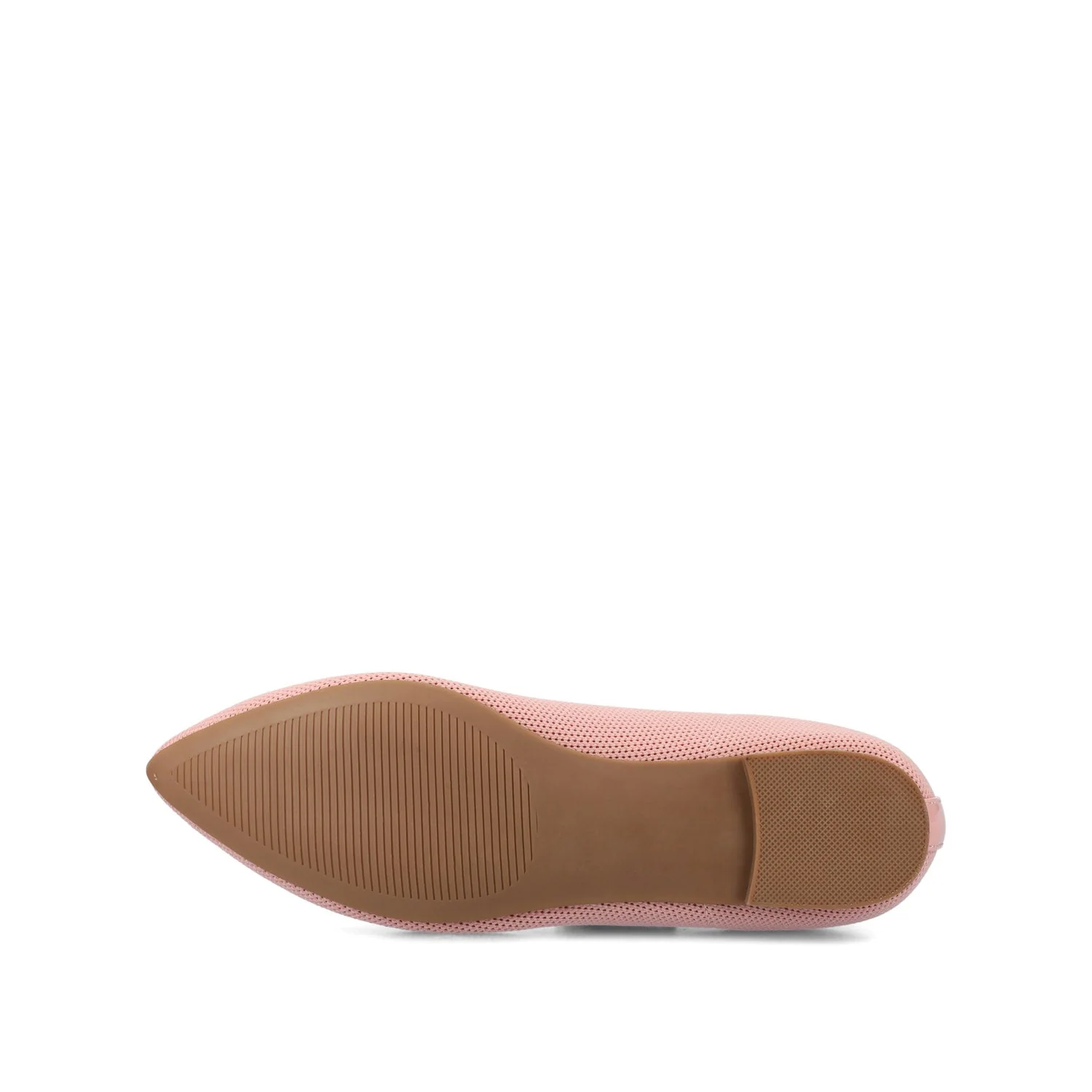 MINNAH BALLET FLATS IN KNIT FABRIC - Pink Knit - Image 5