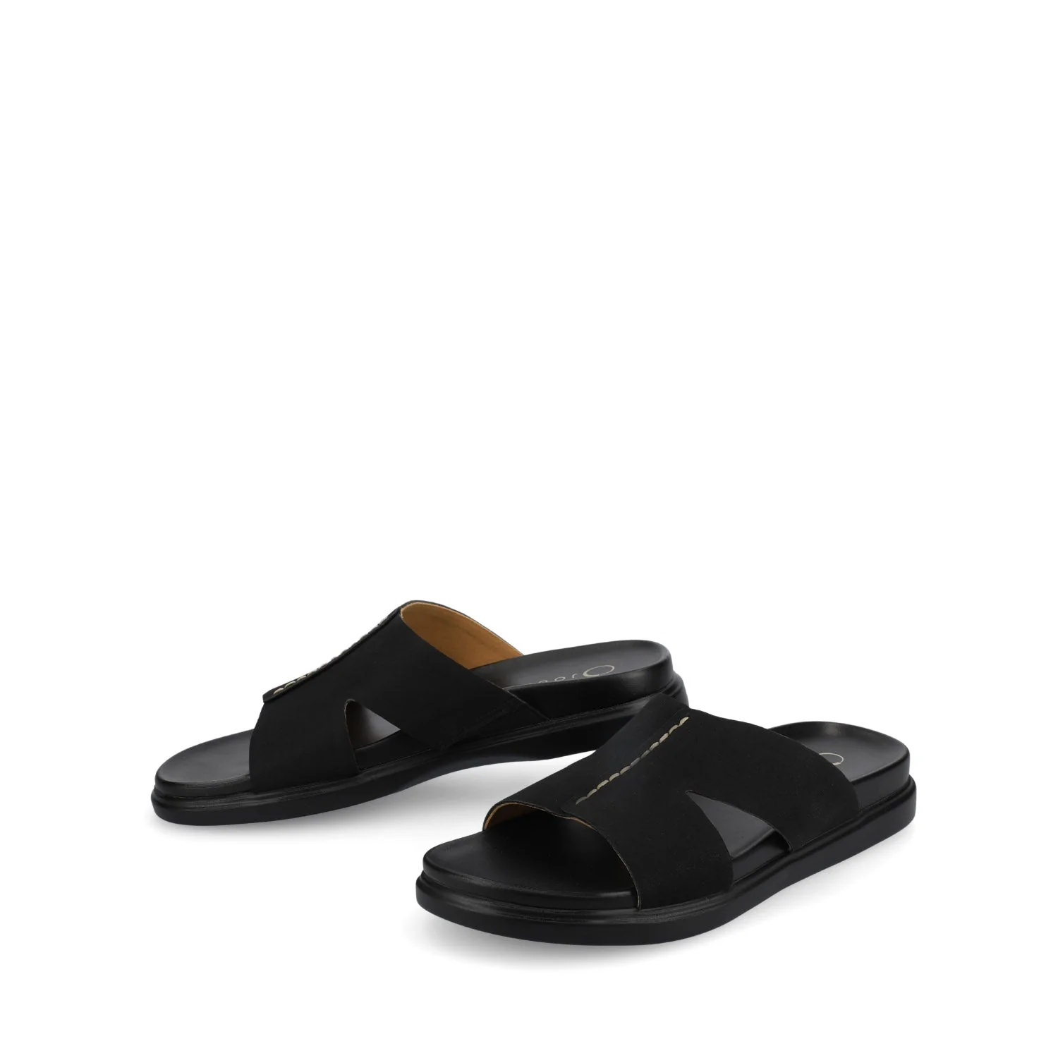 MISEY SINGLE BAND SLIP ON SANDALS - Black - Image 2