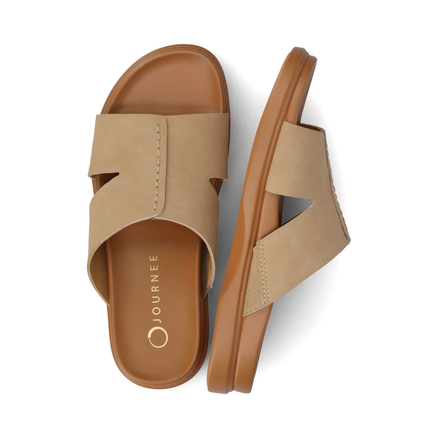 MISEY SINGLE BAND SLIP ON SANDALS - Sand - Image 3