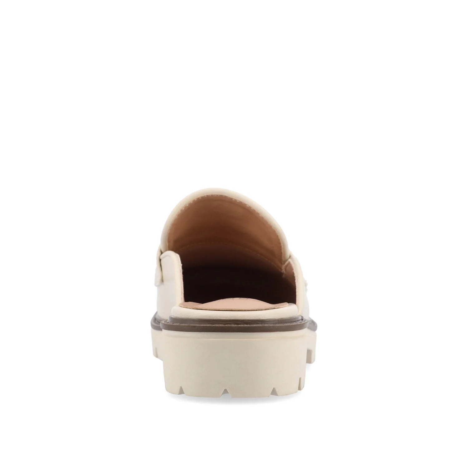 MIYCAH MULED LOAFER FLATS IN FAUX SUEDE - Beige - Image 8