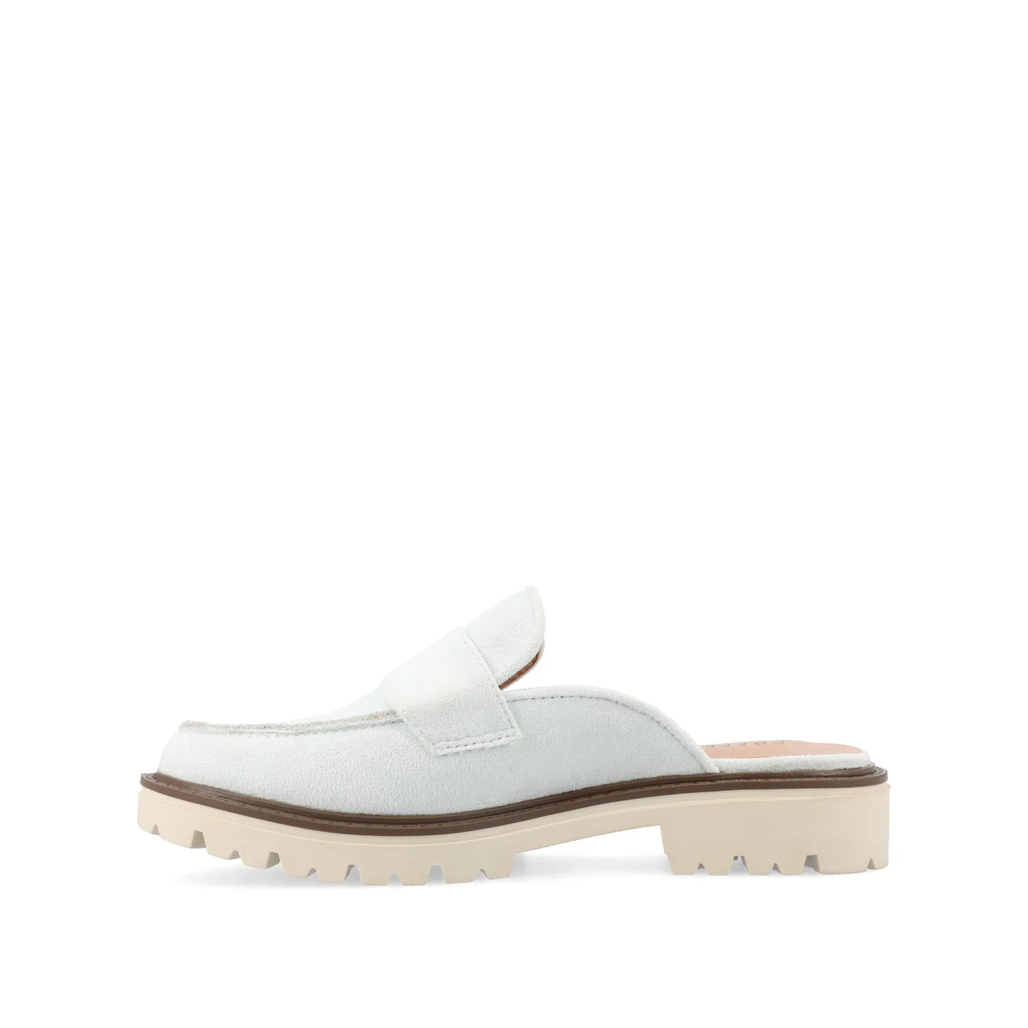 MIYCAH MULED LOAFER FLATS IN FAUX SUEDE - Blue - Image 3