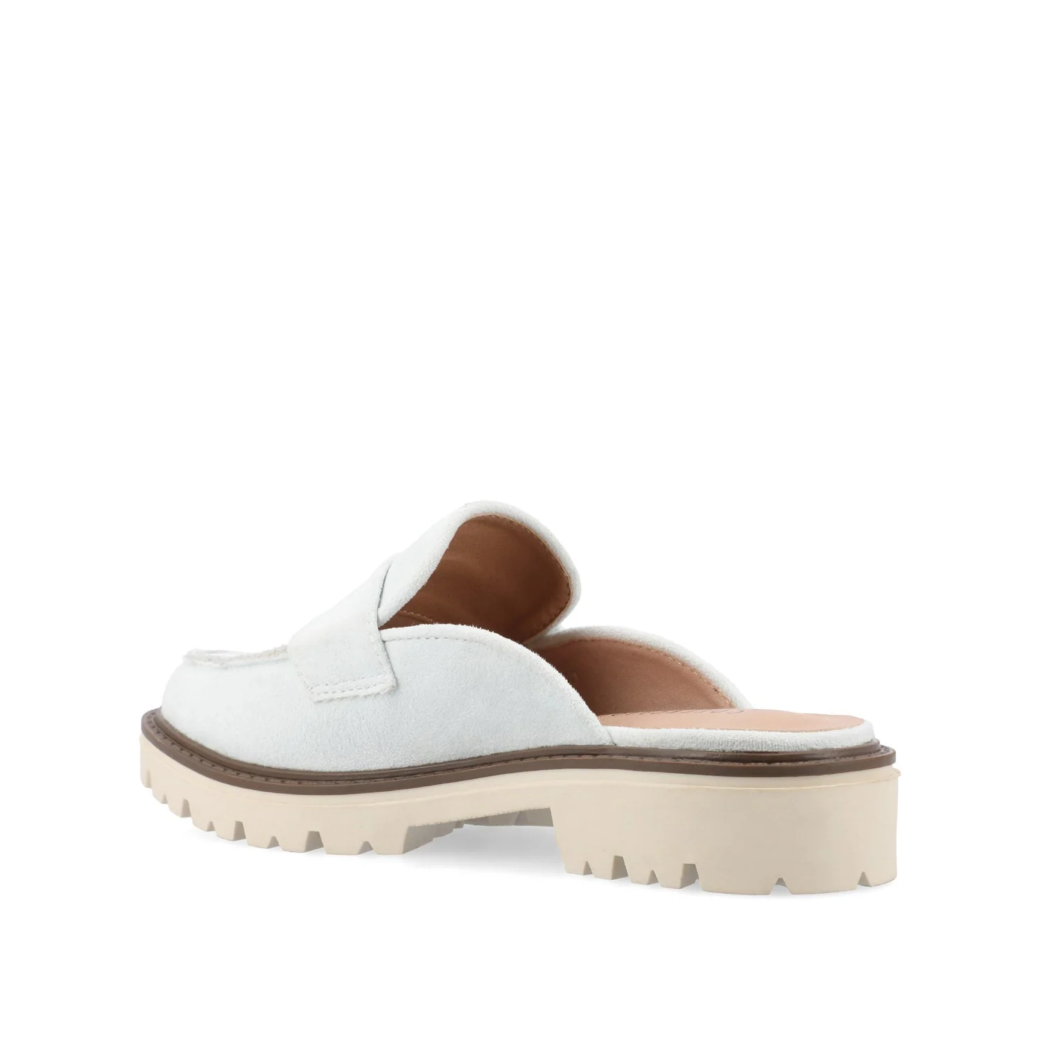 MIYCAH MULED LOAFER FLATS IN FAUX SUEDE - Blue - Image 4