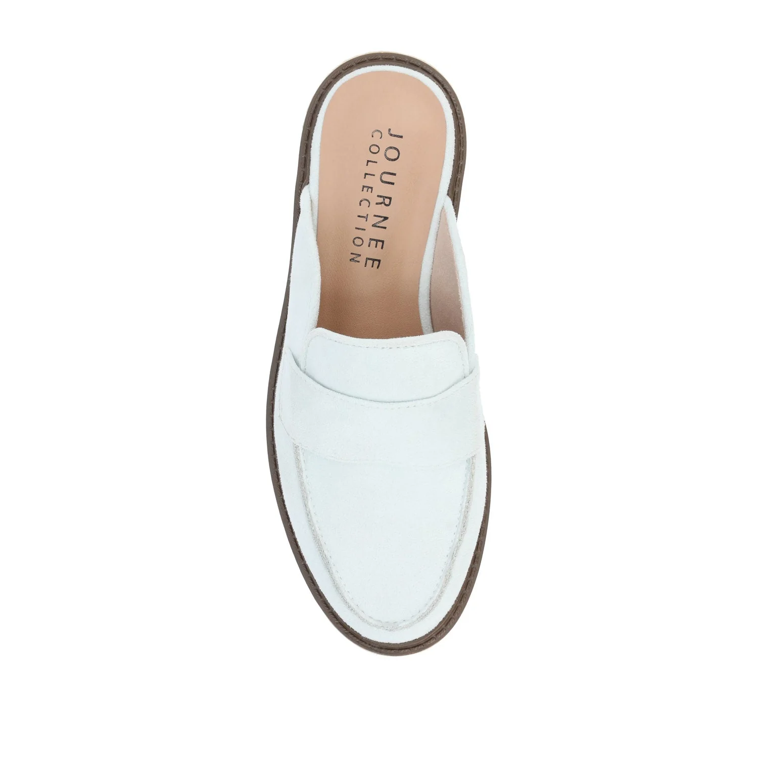 MIYCAH MULED LOAFER FLATS IN FAUX SUEDE - Blue - Image 6