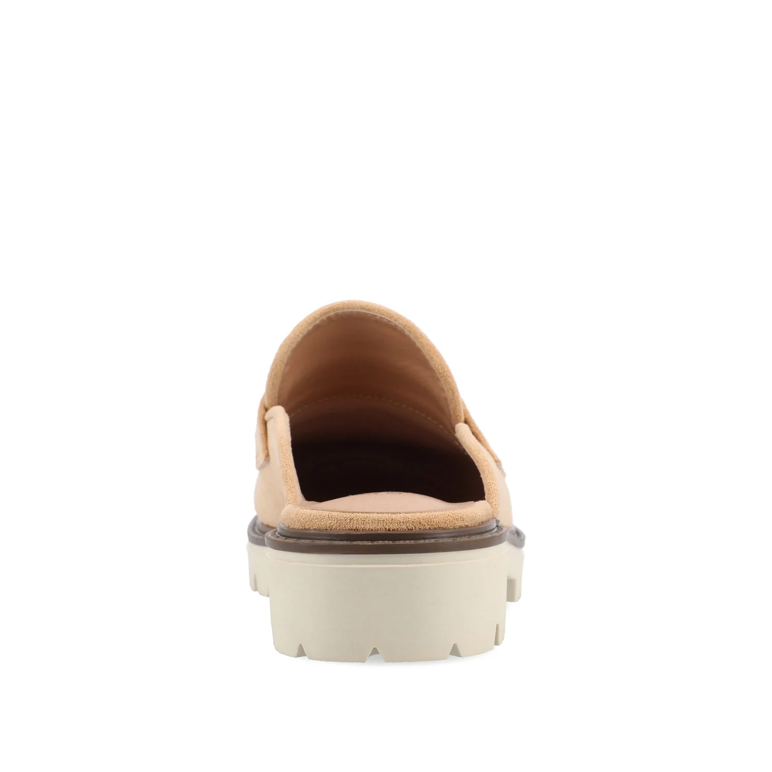 MIYCAH MULED LOAFER FLATS IN FAUX SUEDE - Tan - Image 7