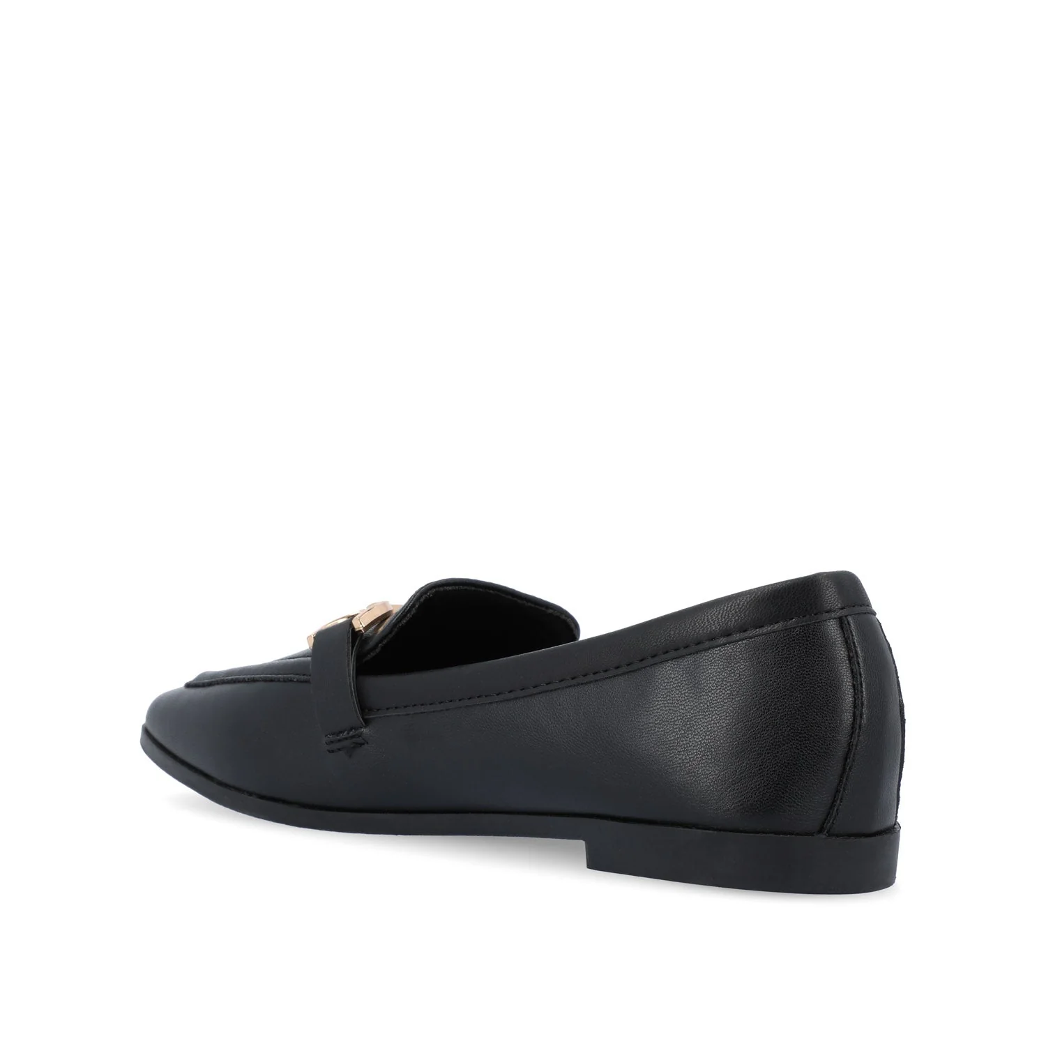 MIZZA LOAFER FLATS IN VEGAN LEATHER - Black PU - Image 4
