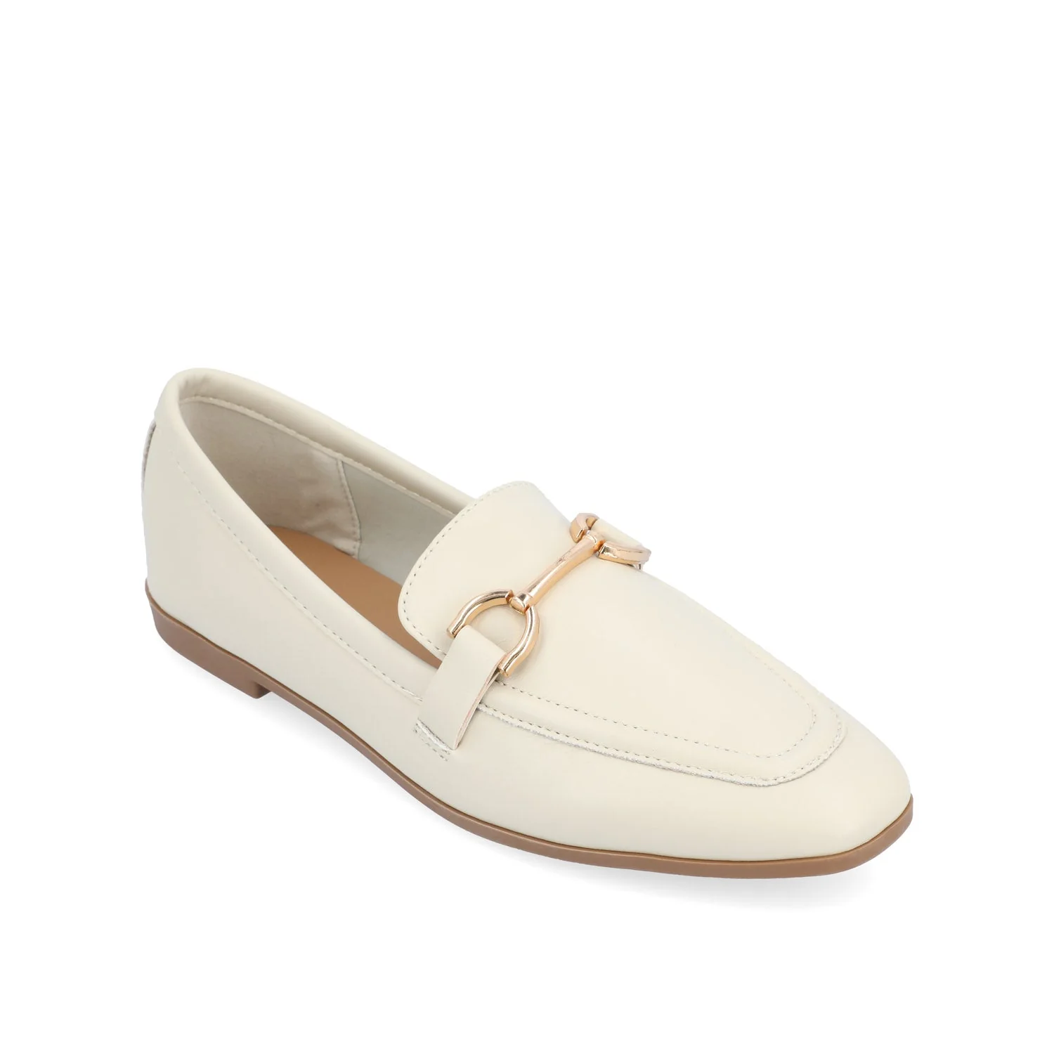 MIZZA LOAFER FLATS IN VEGAN LEATHER - Bone PU - Image 2
