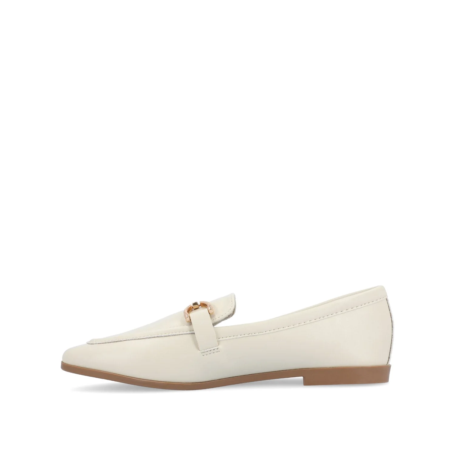 MIZZA LOAFER FLATS IN VEGAN LEATHER - Bone PU - Image 3