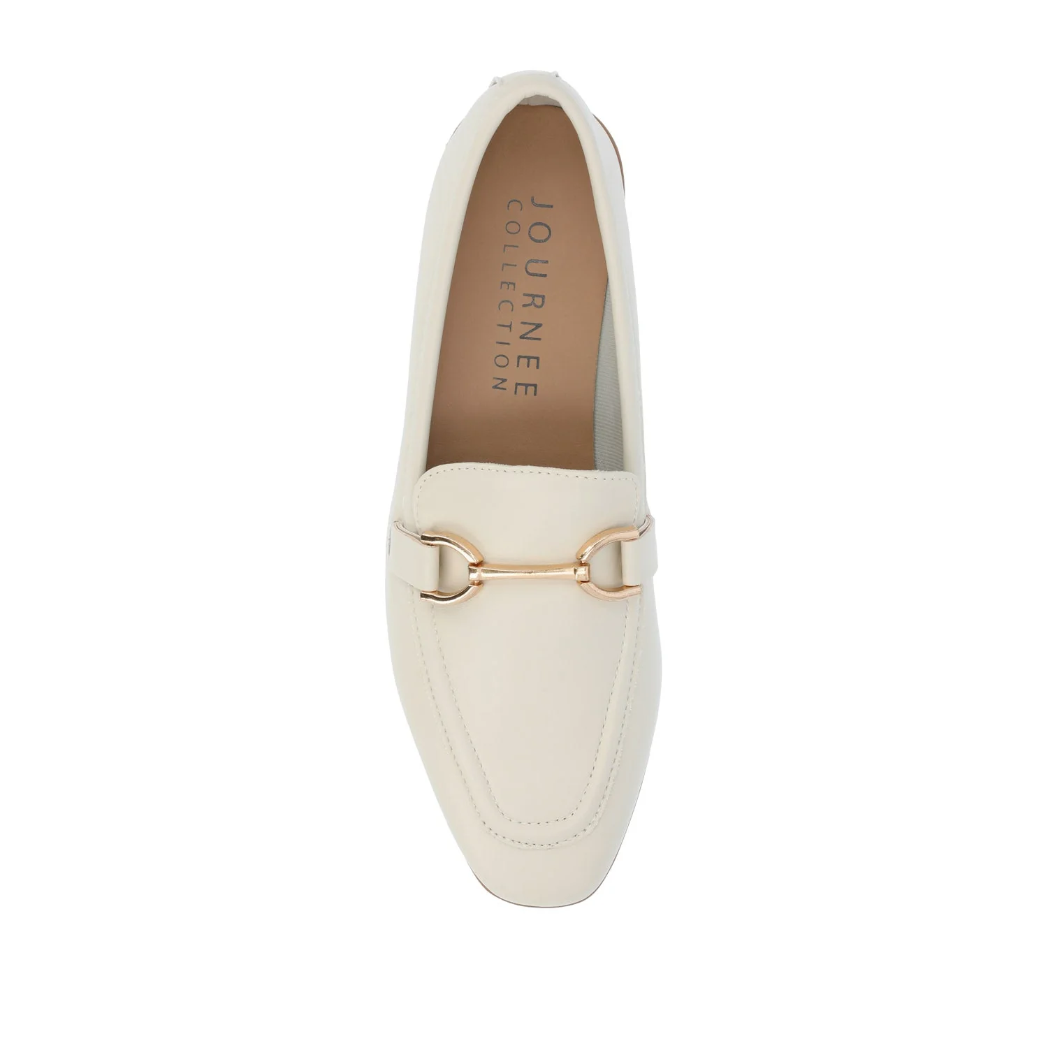 MIZZA LOAFER FLATS IN VEGAN LEATHER - Bone PU - Image 6