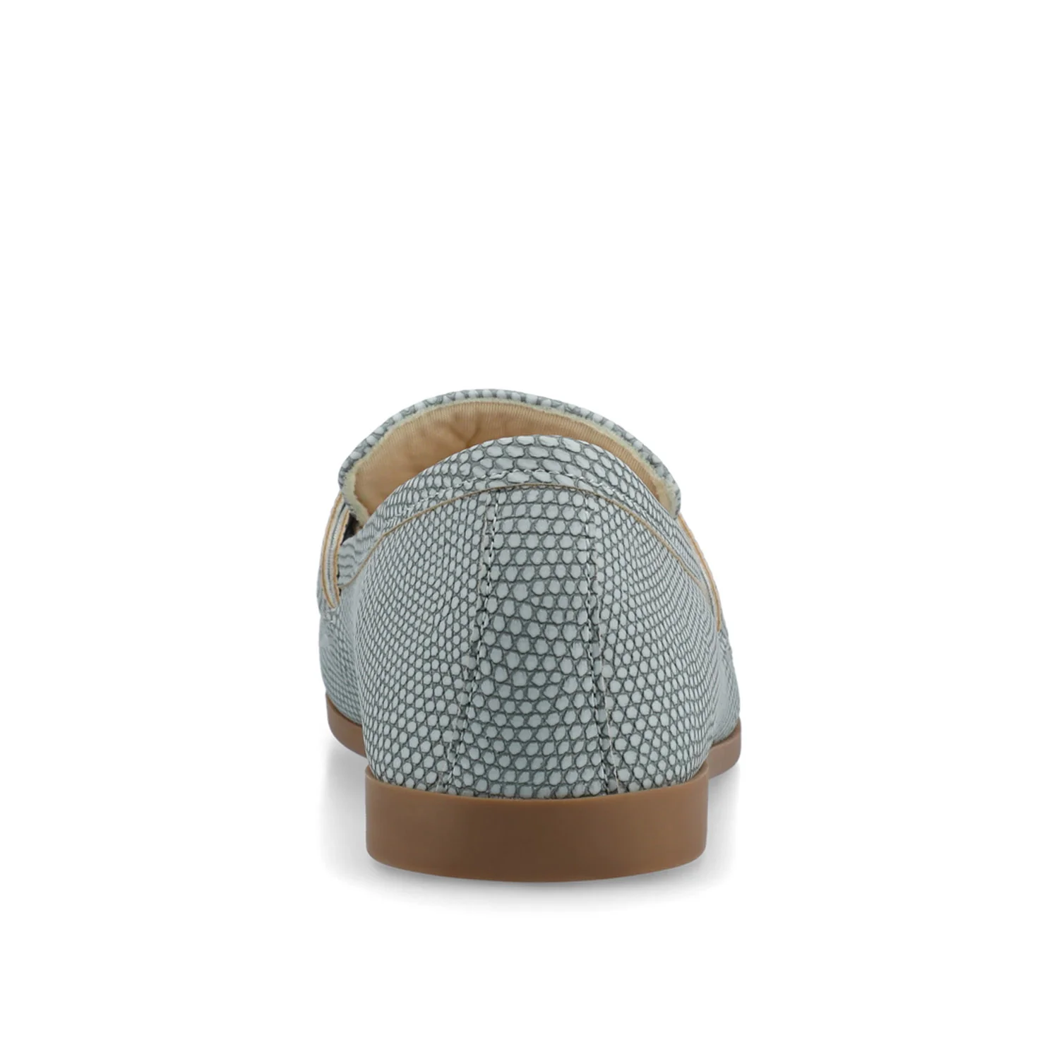 MIZZA LOAFER FLATS IN VEGAN LEATHER - Blue Lizard - Image 6