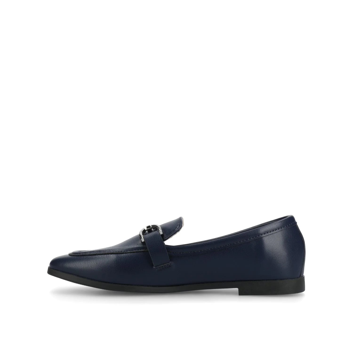 MIZZA LOAFER FLATS IN VEGAN LEATHER - Navy PU - Image 3