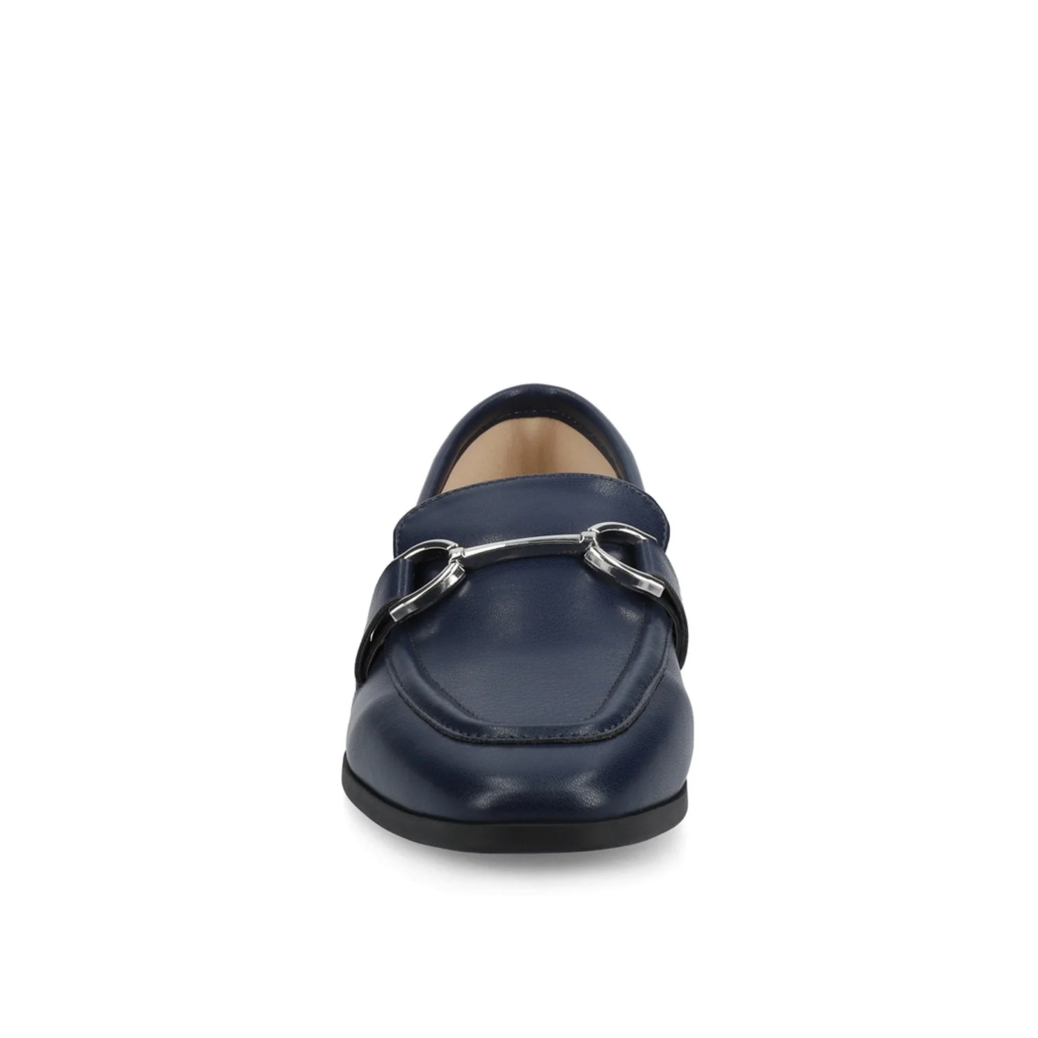 MIZZA LOAFER FLATS IN VEGAN LEATHER - Navy PU - Image 5