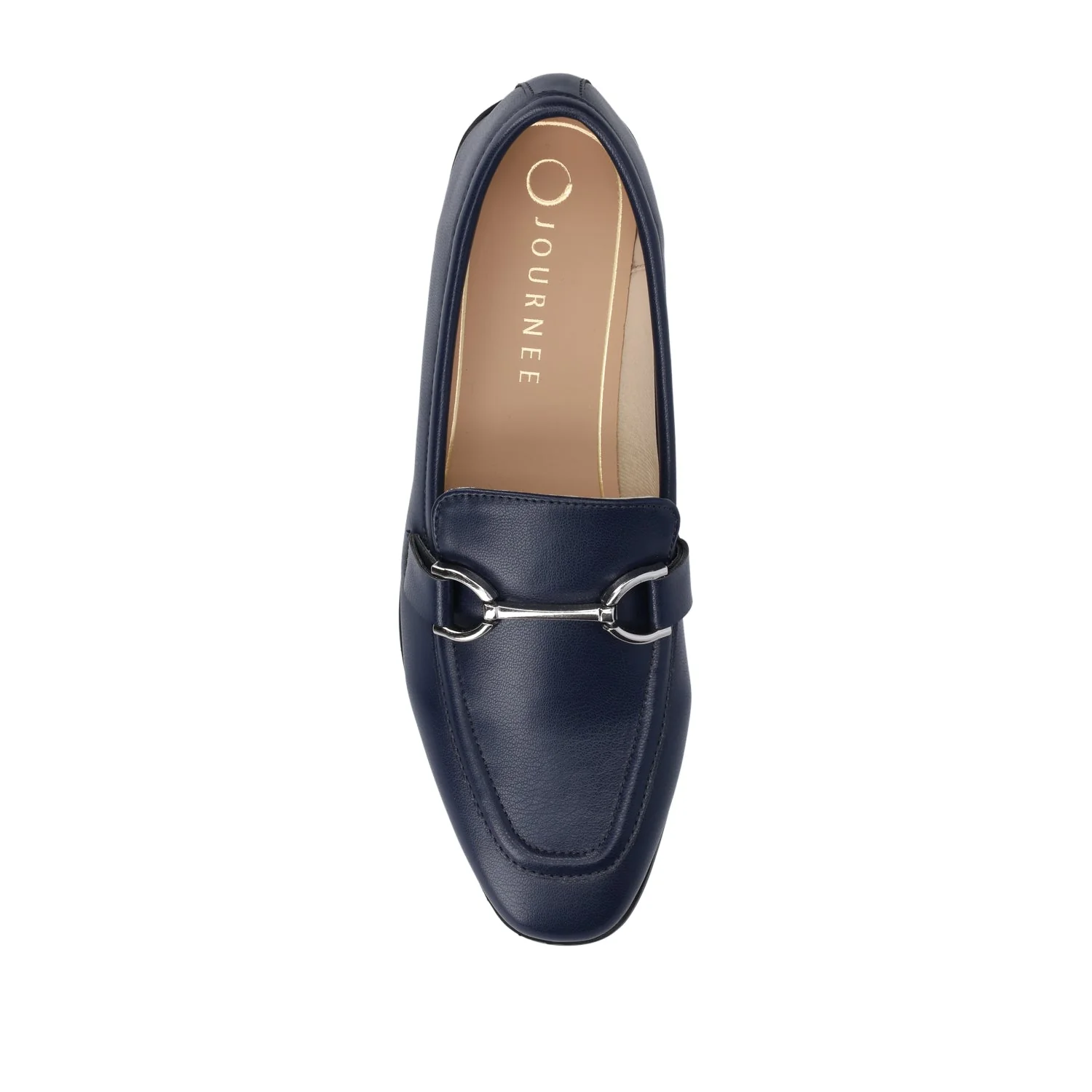MIZZA LOAFER FLATS IN VEGAN LEATHER - Navy PU - Image 6