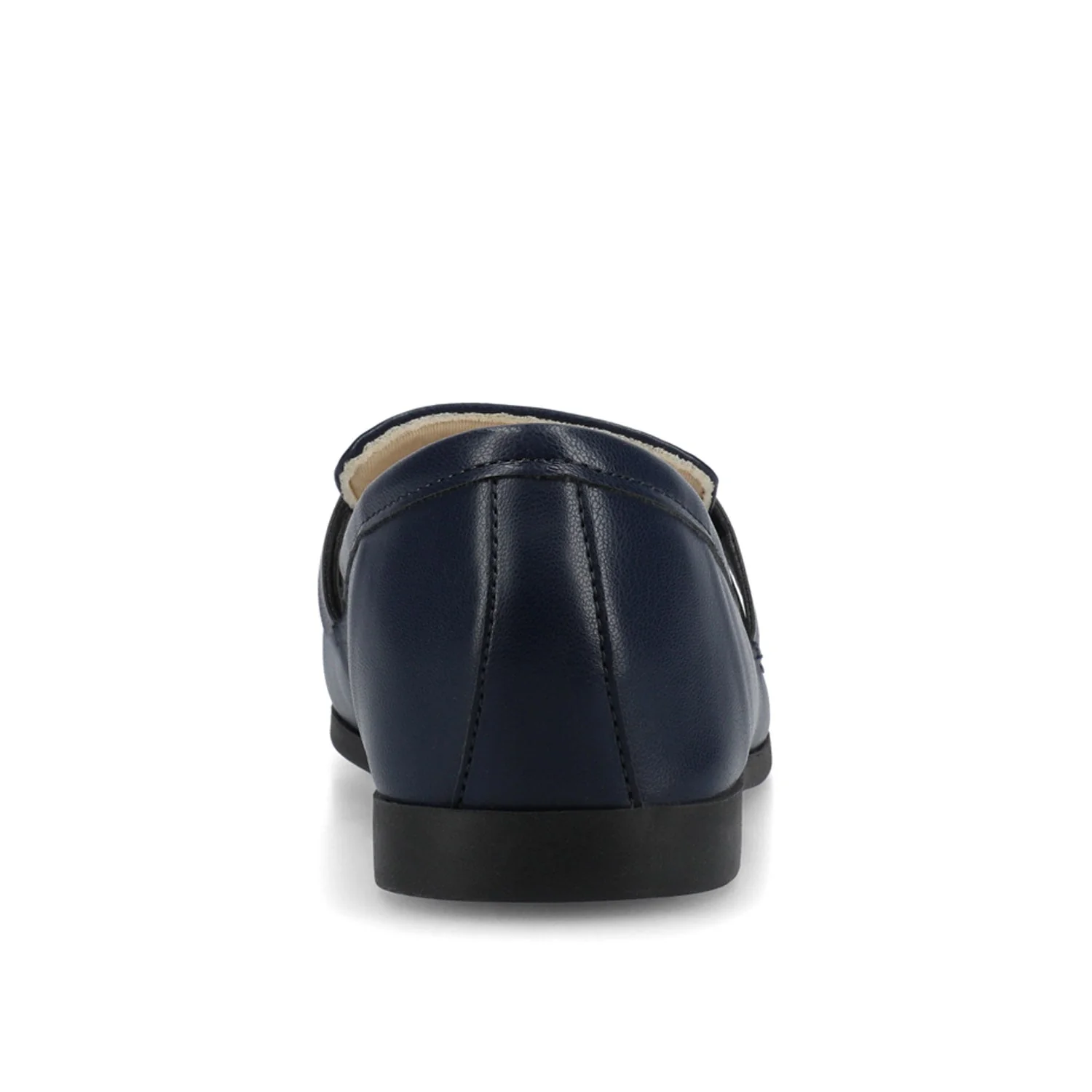MIZZA LOAFER FLATS IN VEGAN LEATHER - Navy PU - Image 7