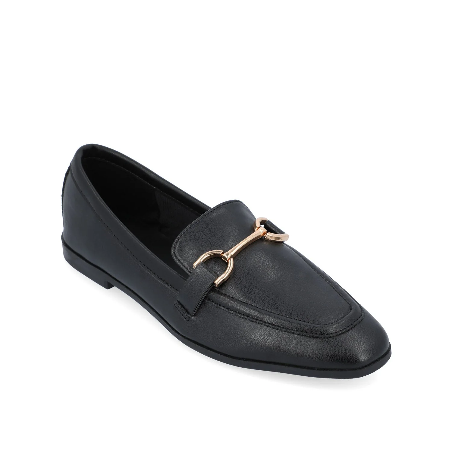 MIZZA LOAFER FLATS IN WIDE - Black - Image 2