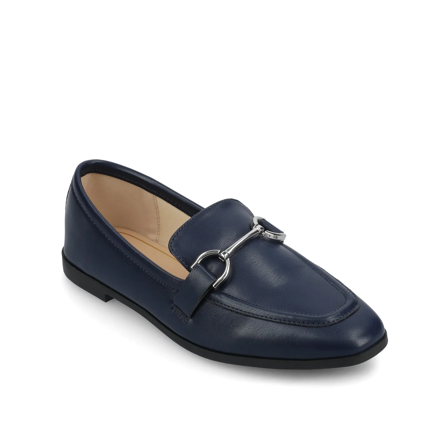 MIZZA LOAFER FLATS IN WIDE - Navy Nubuck - Image 2