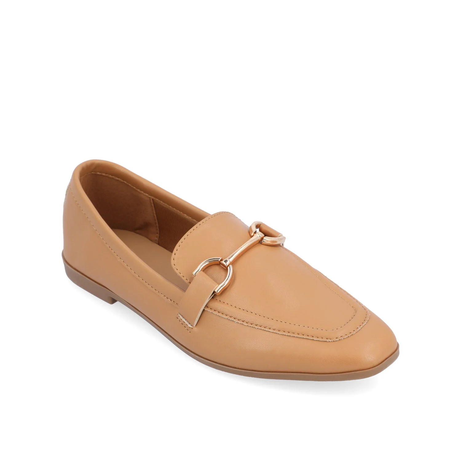 MIZZA LOAFER FLATS IN WIDE - Tan - Image 2