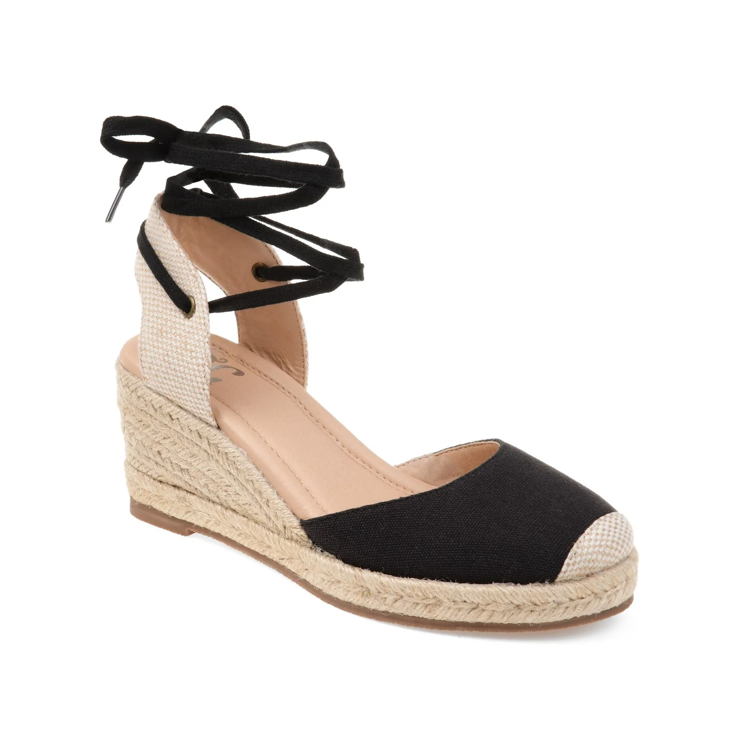 MONTE ESPADRILLE WEDGE SANDALS IN CANVAS - Black Fabric - Image 4