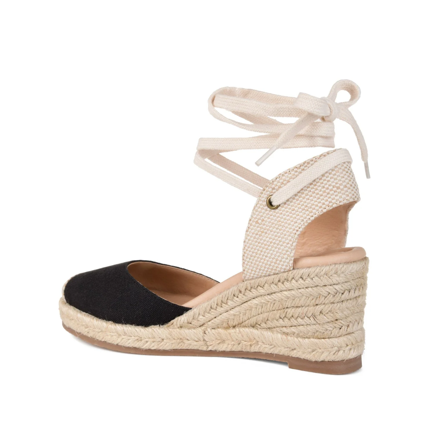 MONTE ESPADRILLE WEDGE SANDALS IN CANVAS - Black Fabric - Image 5