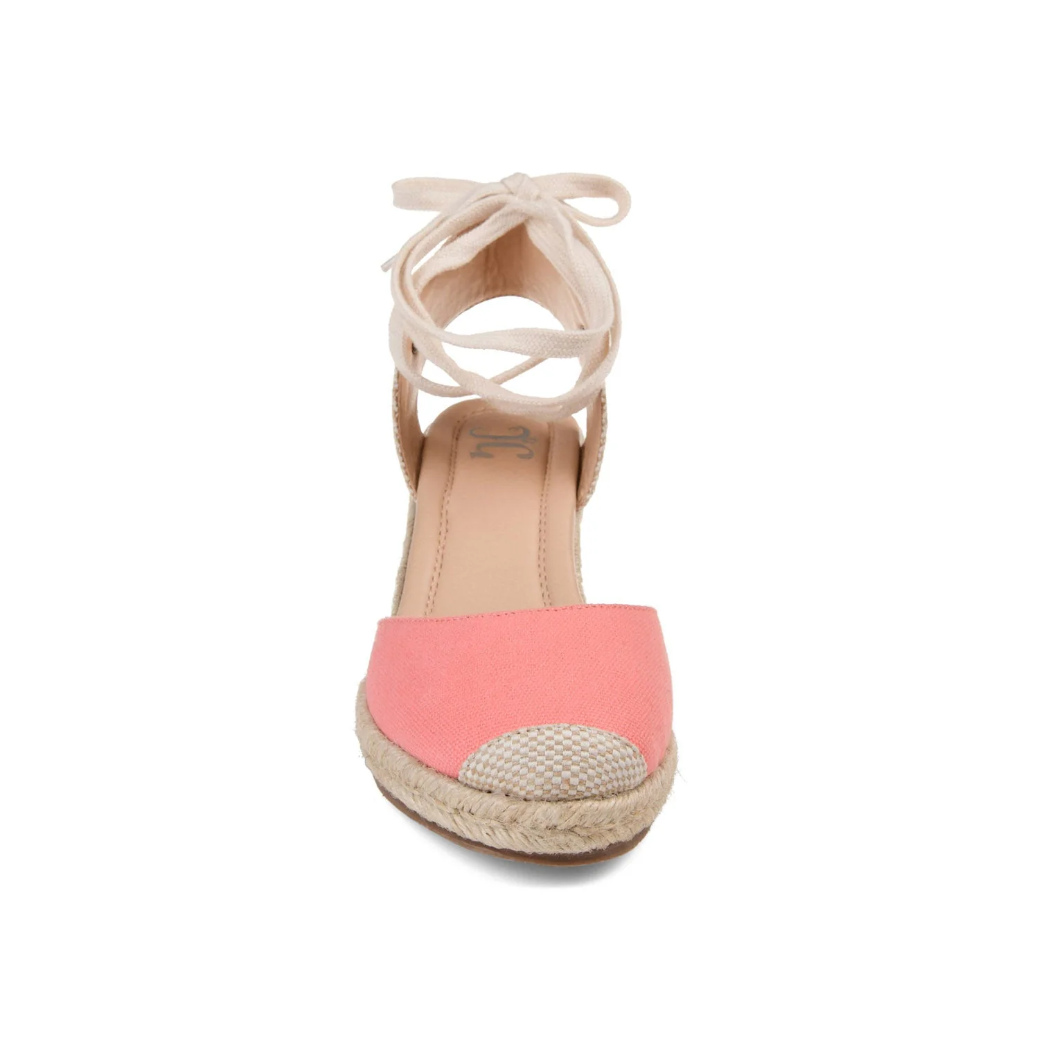 MONTE ESPADRILLE WEDGE SANDALS IN CANVAS - Coral Fabric - Image 6