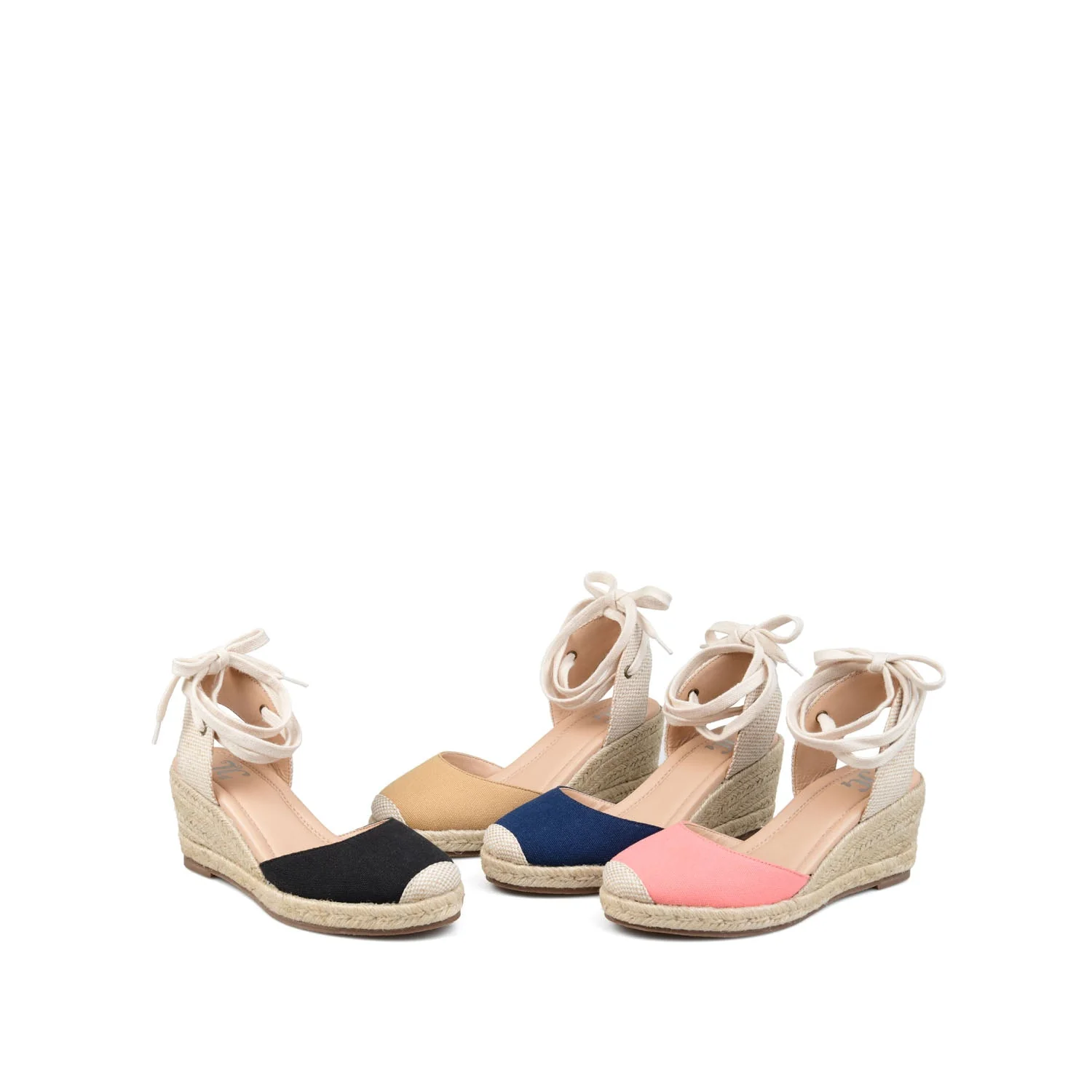 MONTE ESPADRILLE WEDGE SANDALS IN CANVAS - Coral Fabric - Image 9