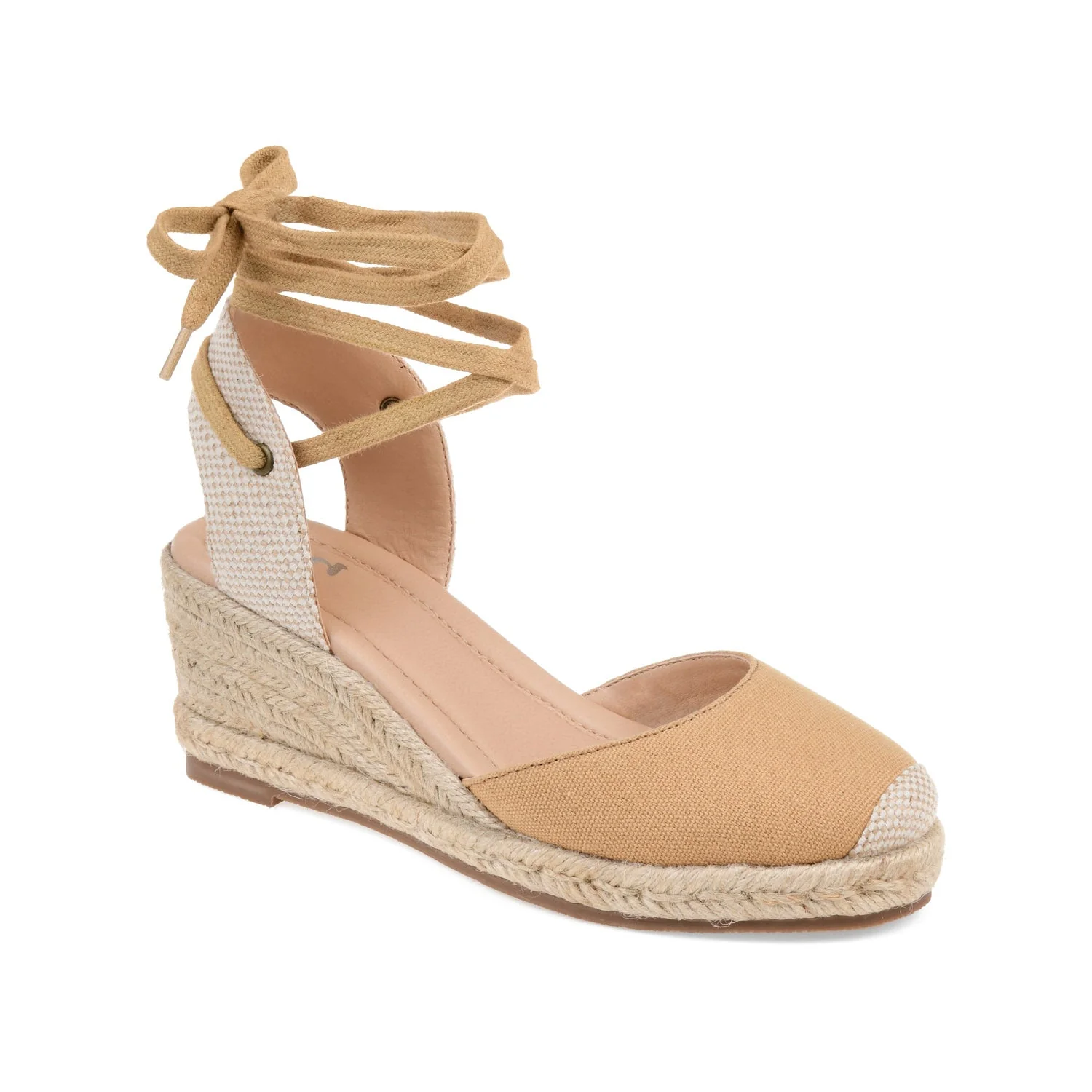 MONTE ESPADRILLE WEDGE SANDALS IN CANVAS - Tan Fabric - Image 3