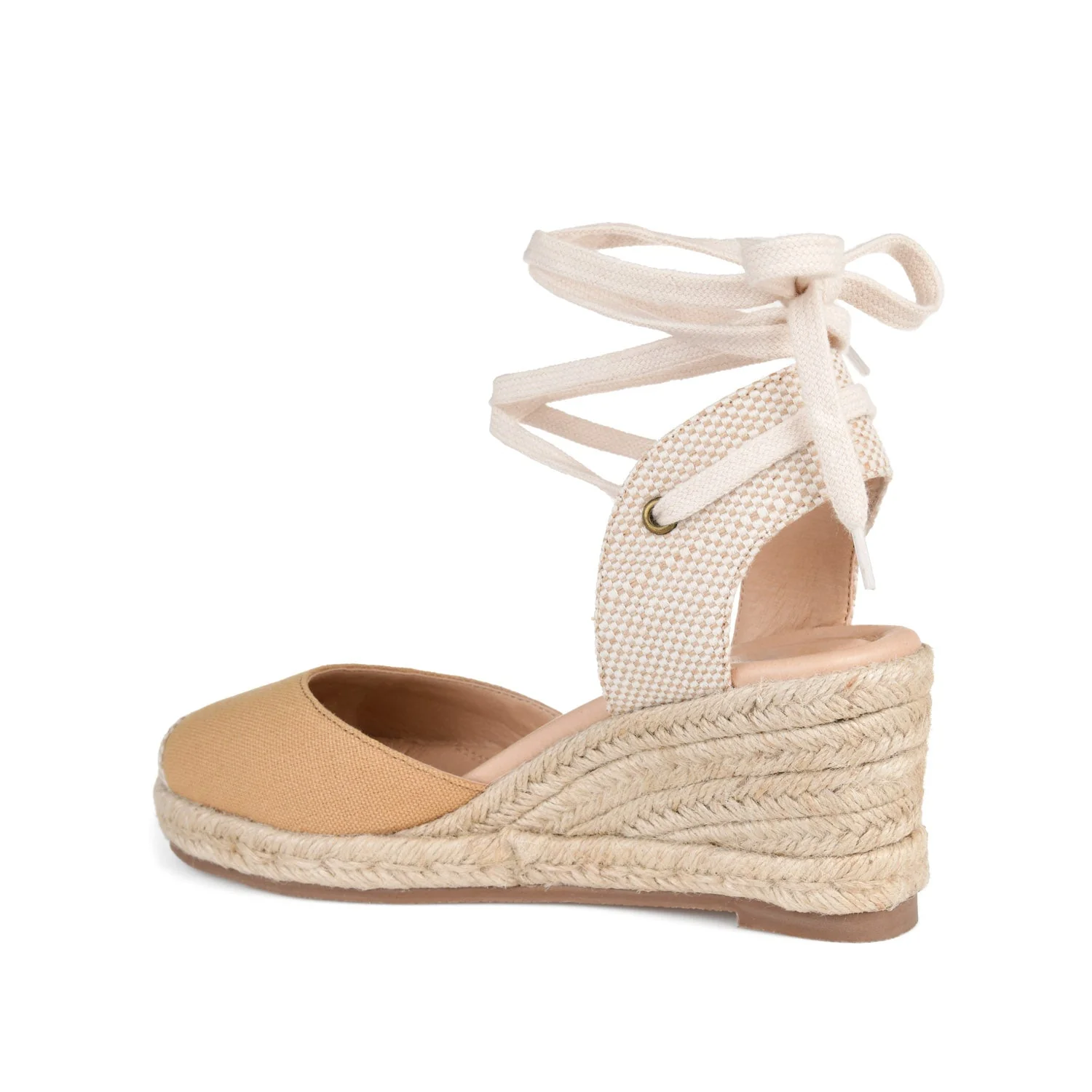 MONTE ESPADRILLE WEDGE SANDALS IN CANVAS - Tan Fabric - Image 4