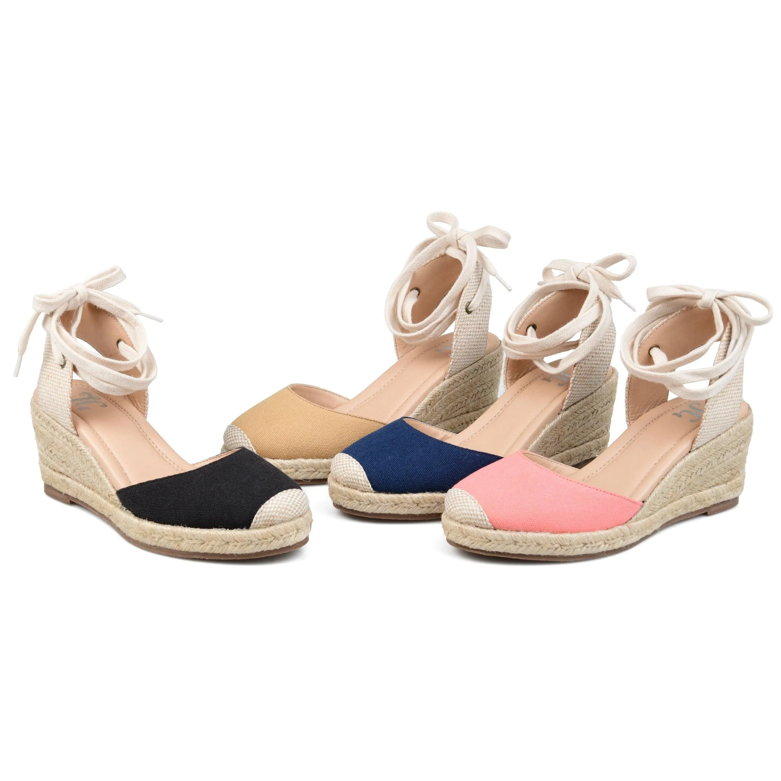 MONTE ESPADRILLE WEDGE SANDALS IN WIDE - Navy Blue Fabric - Image 7