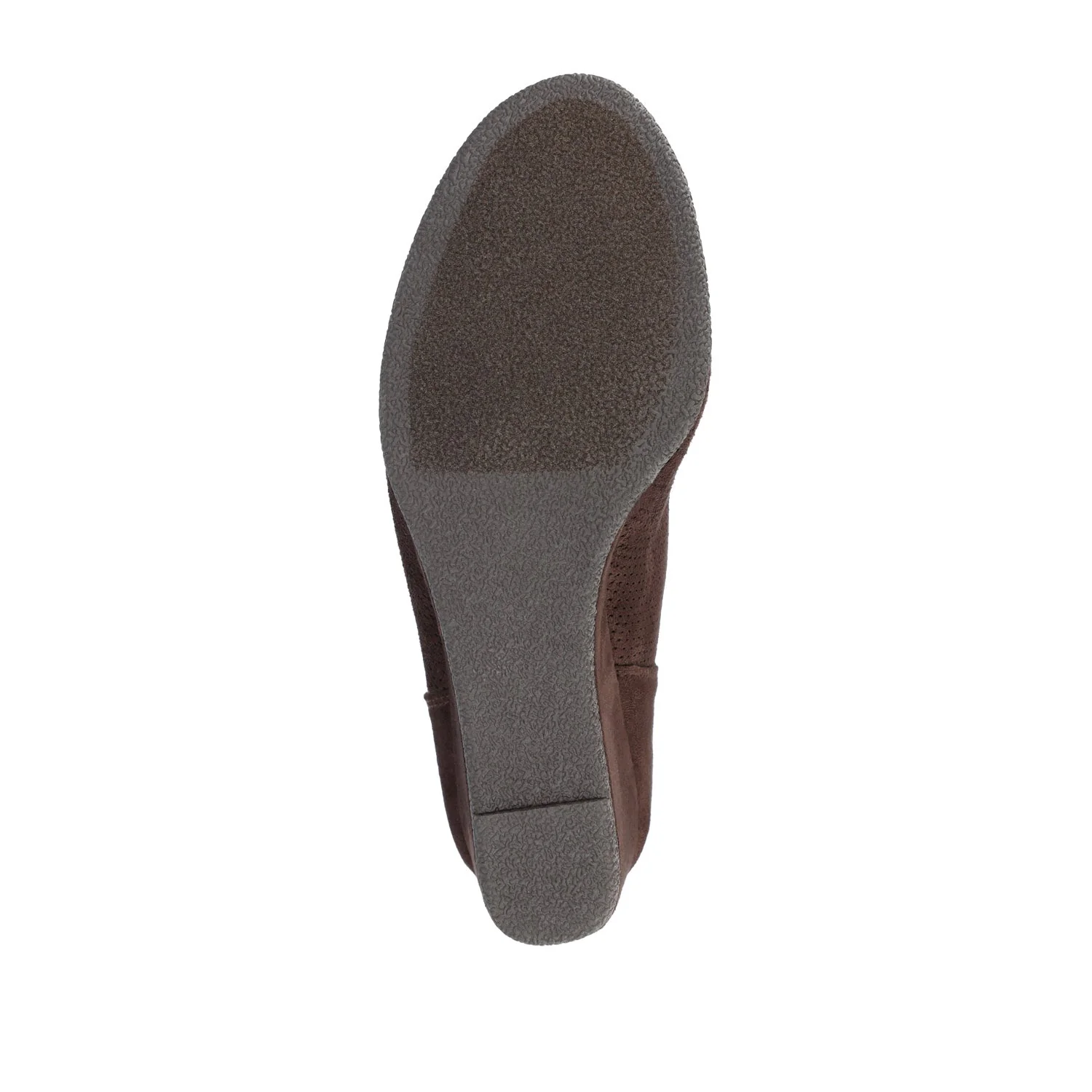 MYLEE WEDGE HEELED BOOTIES IN FAUX SUEDE - Brown - Image 5