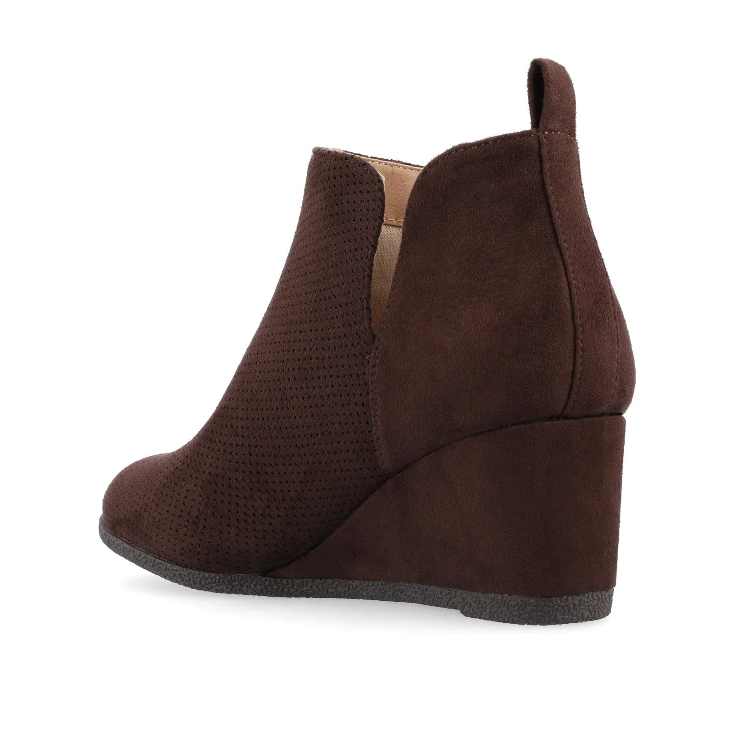 MYLEE WEDGE HEELED BOOTIES IN WIDE - Brown - Image 2