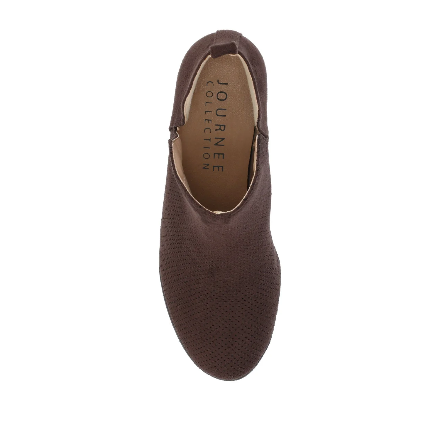 MYLEE WEDGE HEELED BOOTIES IN WIDE - Brown - Image 3