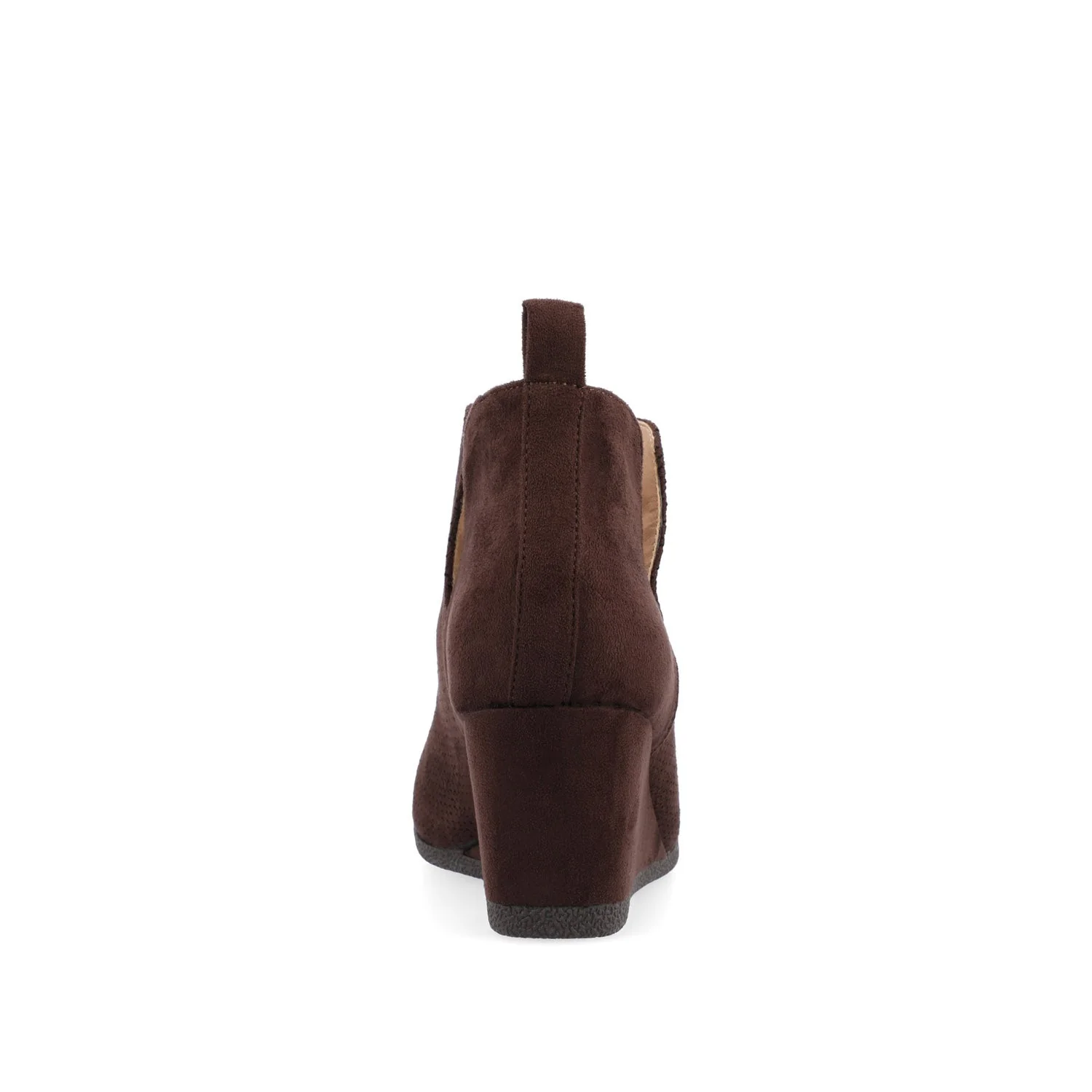MYLEE WEDGE HEELED BOOTIES IN WIDE - Brown - Image 4
