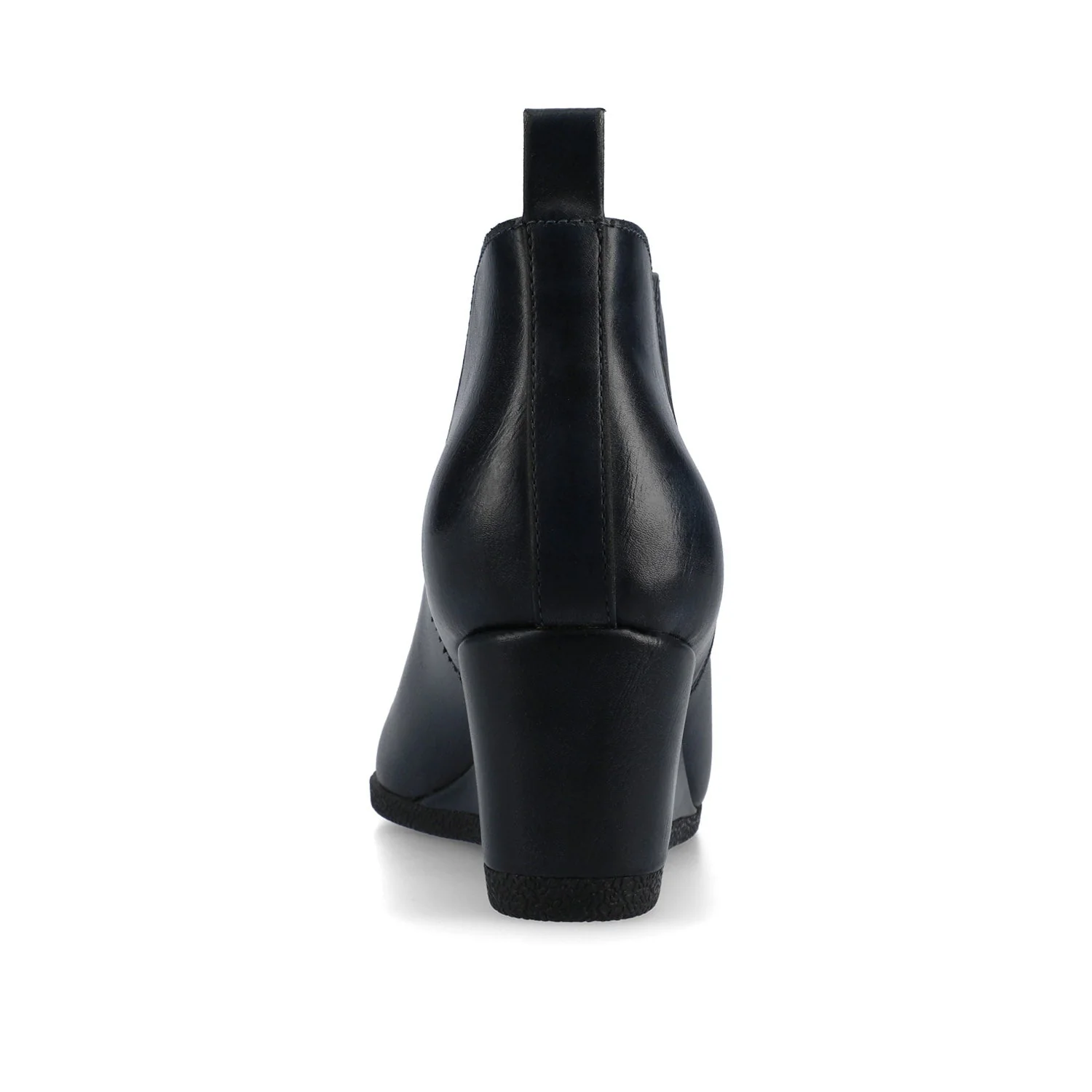 MYLEE WEDGE HEELED BOOTIES IN WIDE - Navy - Image 6